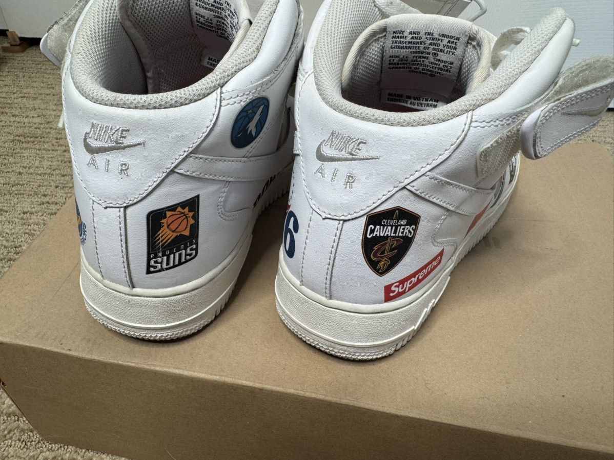 NBA × Nike × Supreme Nike Air Force 1 Supreme NBA Size US 11.5 / EU 44-45 - 11 Thumbnail