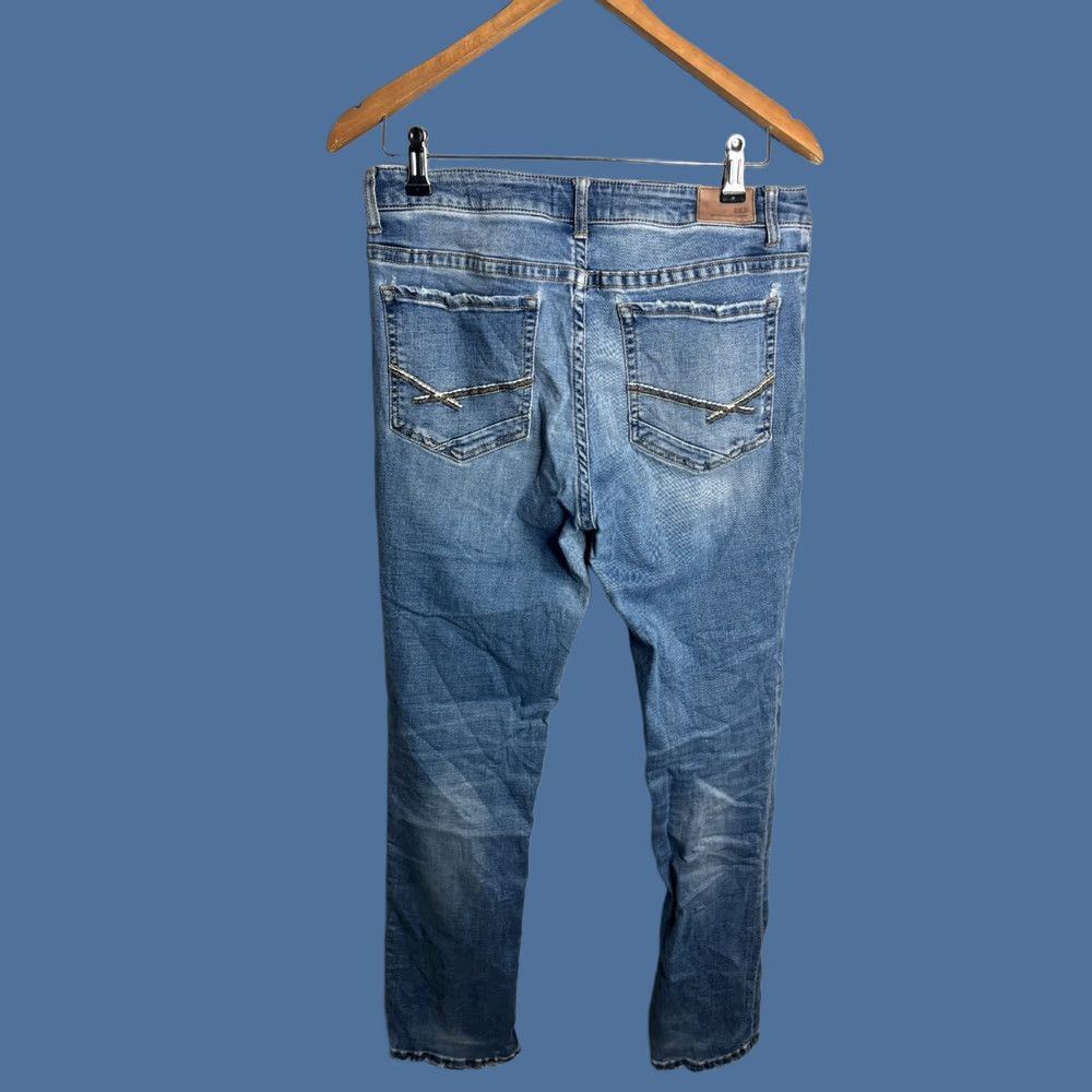 Vintage Buckle BKE Stella Womens Jeans Bootcut Blue Size 32 x 29 Inseam 29 Regular Fit Denim Cotton Spandex 5-Pocket Size 24" / US 00 / IT 34 - 1 Thumbnail