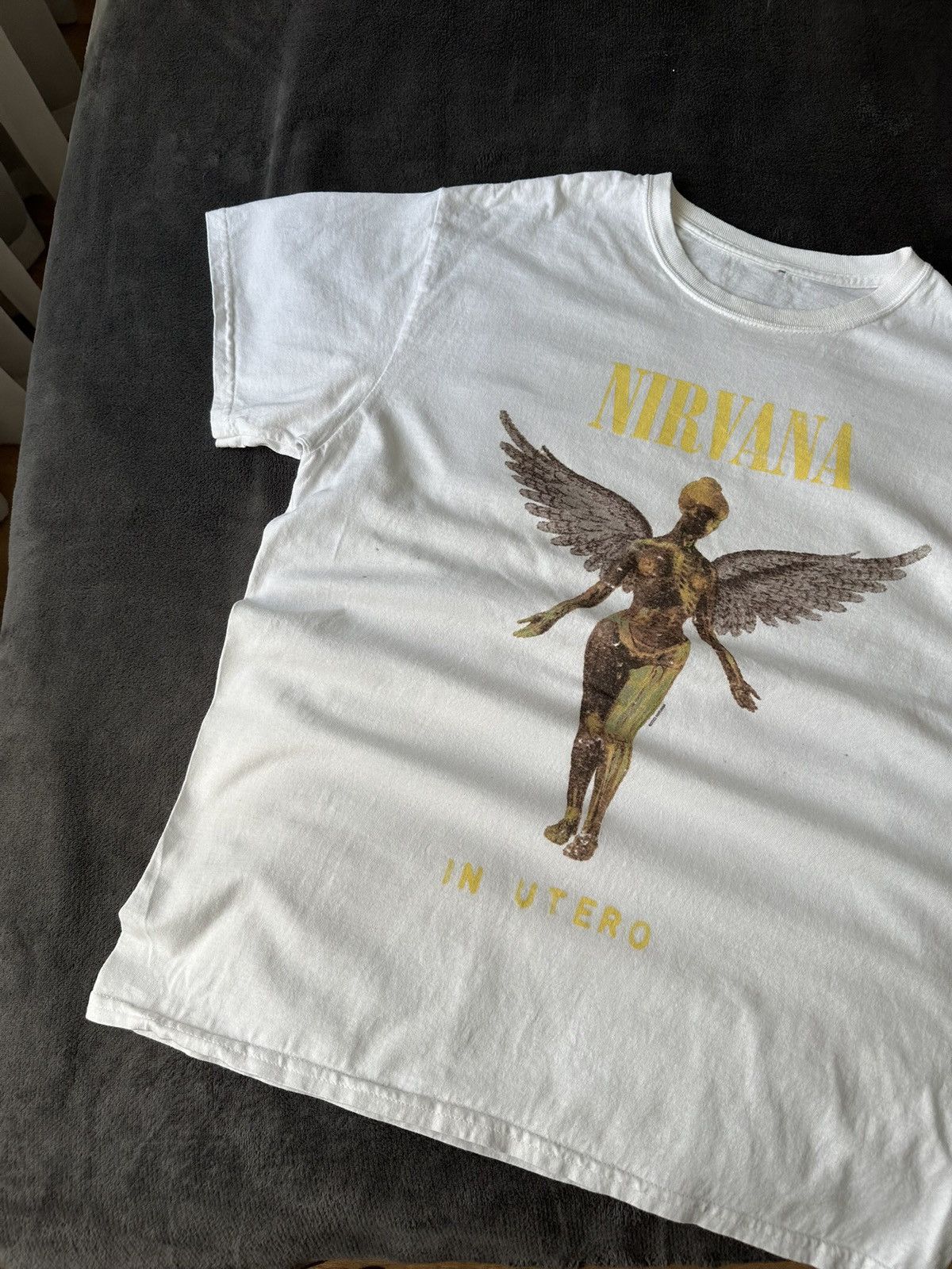 Band Tees × Vintage Nirvana Tee 2022 Tour White Size US L / EU 52-54 / 3 - 3 Thumbnail