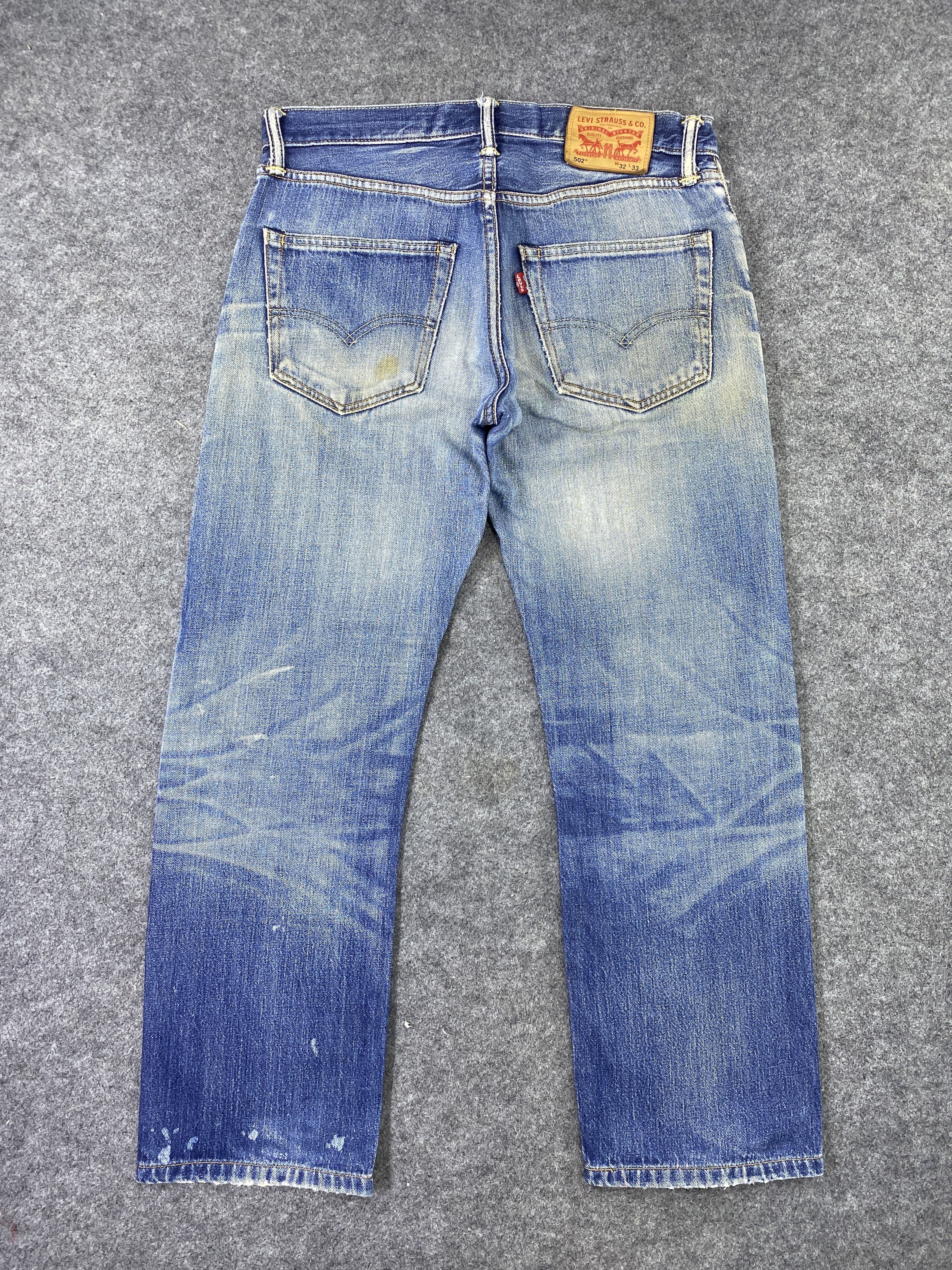 Levi's Vintage Levi's 502 Distressed Blue Wash Jeans-J967 Size US 34 / EU 50 - 3 Thumbnail