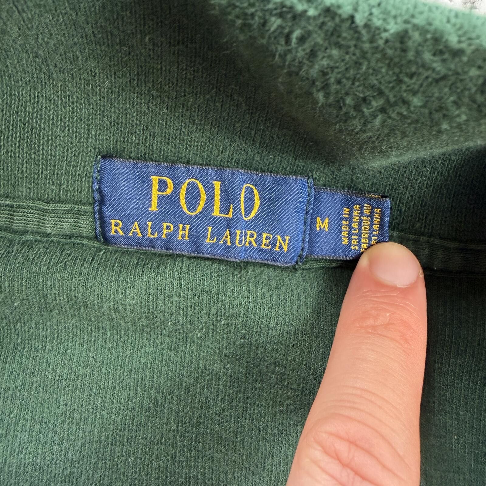 Polo Ralph Lauren Polo Ralph Lauren Green Quarter Zip Pullover Sweatshirt M Size US M / EU 48-50 / 2 - 3 Thumbnail