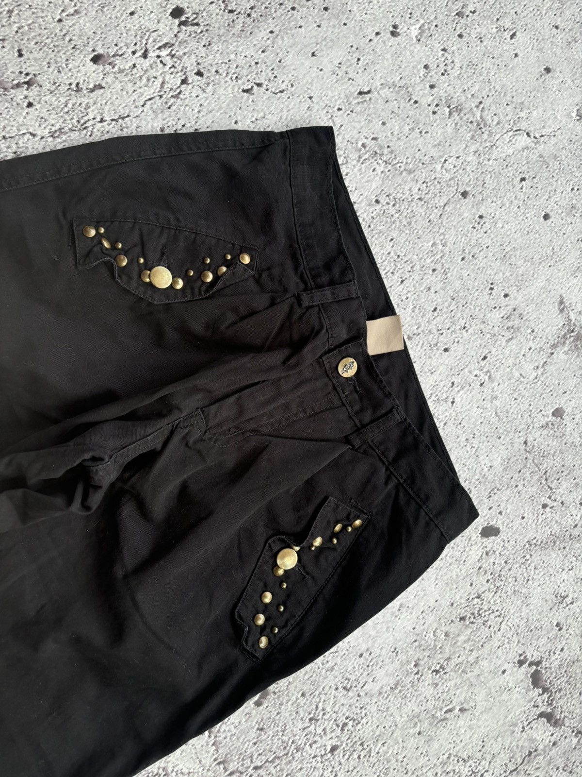Hysteric Glamour Y2k Mirame Studded Black Pants Size US 29 - 3 Thumbnail