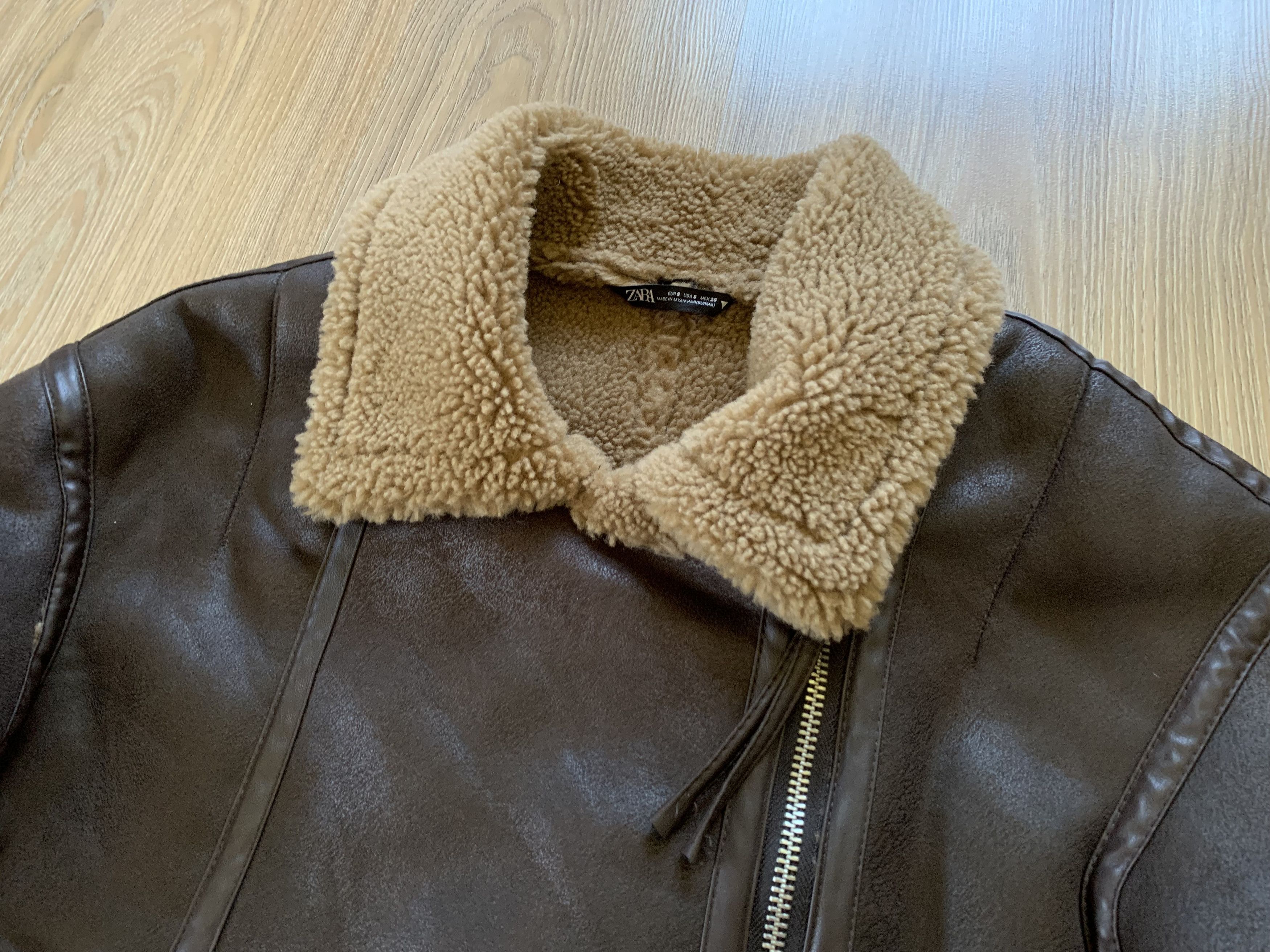 Other Zara Oversized Sherpa Women's Sheepskin Coat Jacket Size S / US 4 / IT 40 - 5 Thumbnail