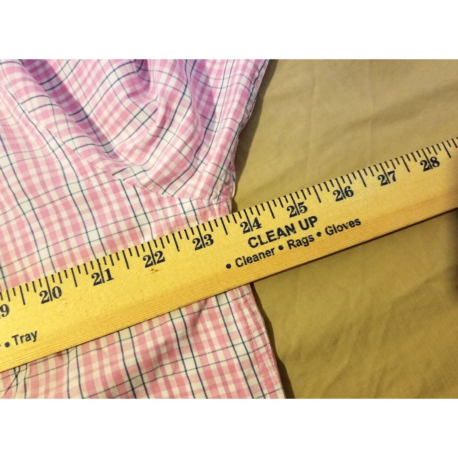 Southern Tide Southern Tide Mens Dress Shirt Button-Up Plaid Cotton M Purple Pink Button-Down Collared Casual Classic Pocketed Size 40R - 6 Thumbnail