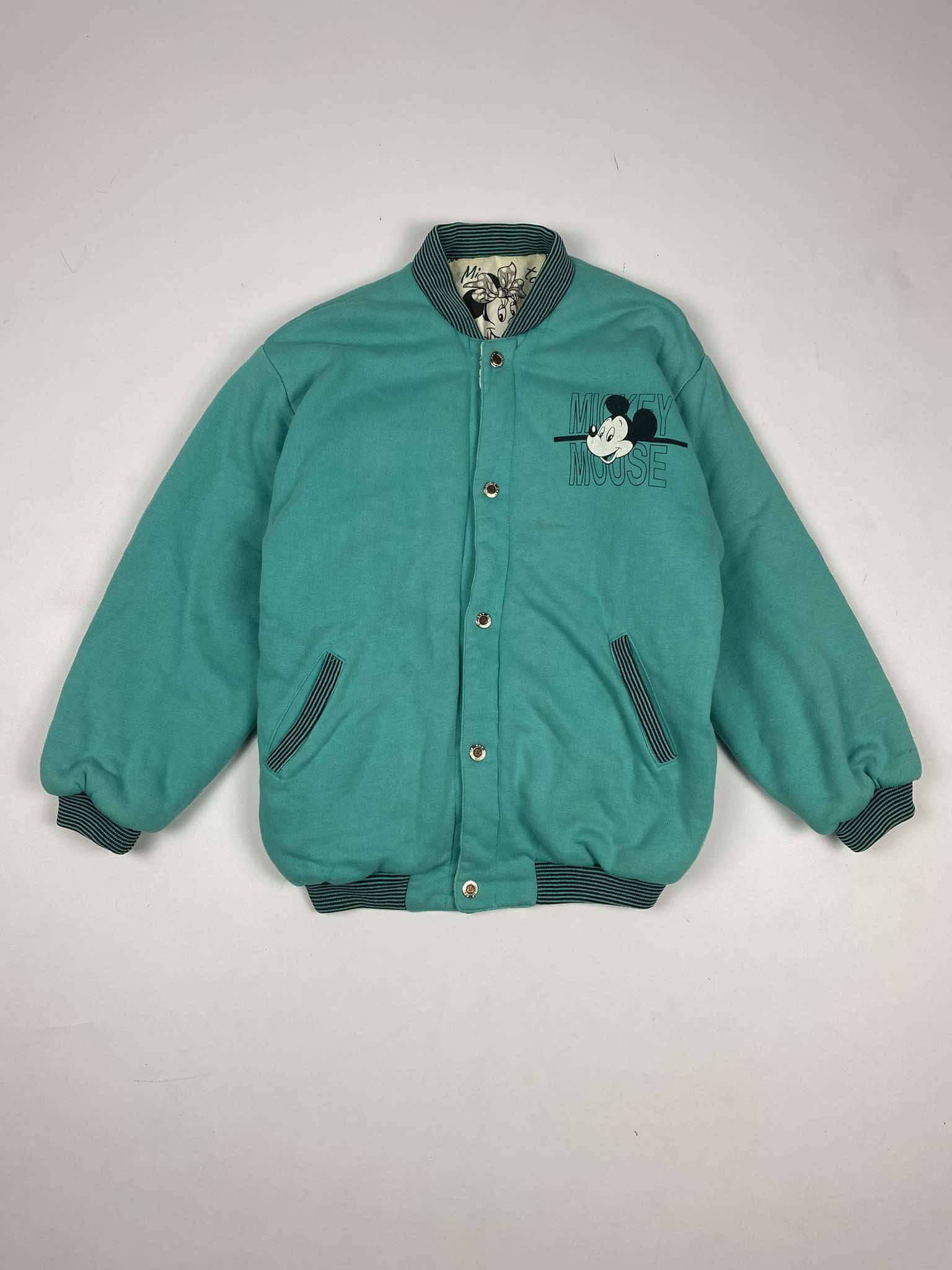 Disney Vintage 80s Mickey Mouse reversible varsity/bomber jacket Size US L / EU 52-54 / 3 - 2 Thumbnail