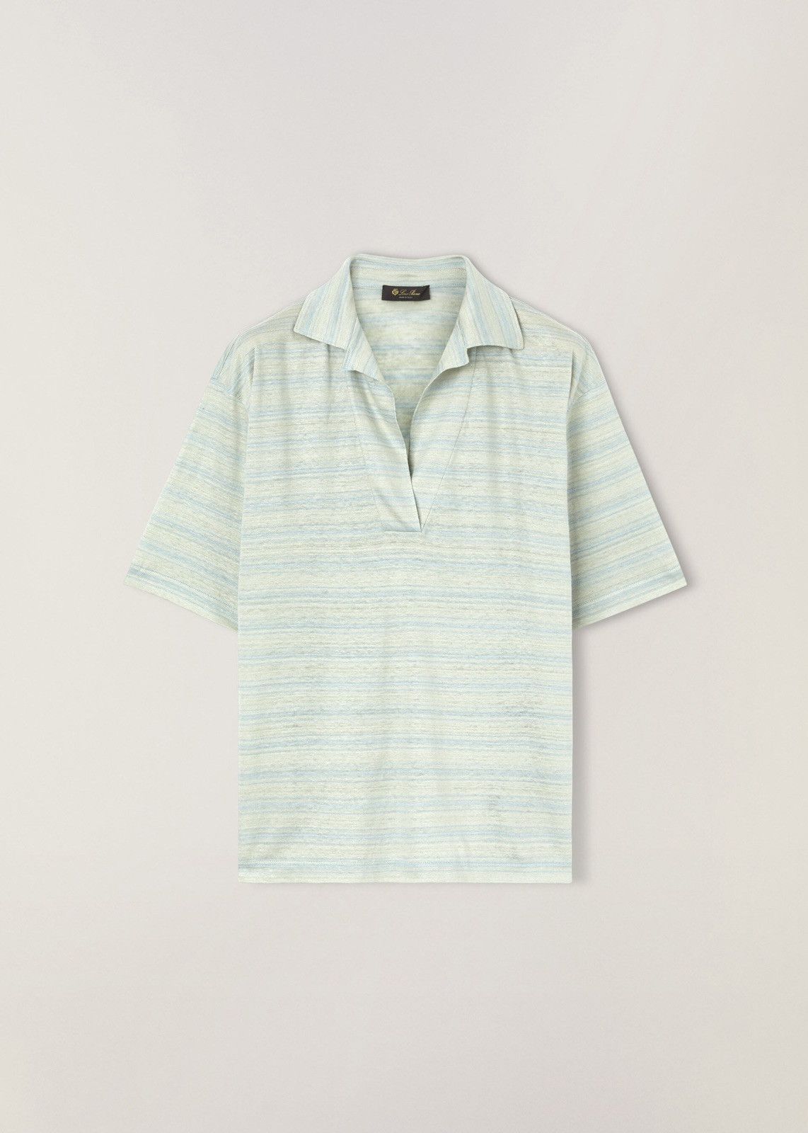 Loro Piana o1srvl11e1224 Open Neck Polo Shirt in Multicolor Size L / US 10 / IT 46 - 1 Thumbnail