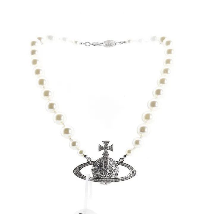 Vivienne Westwood Vivienne Westwood One Row Pearl Choker Necklace -2507 Size ONE SIZE - 1 Thumbnail