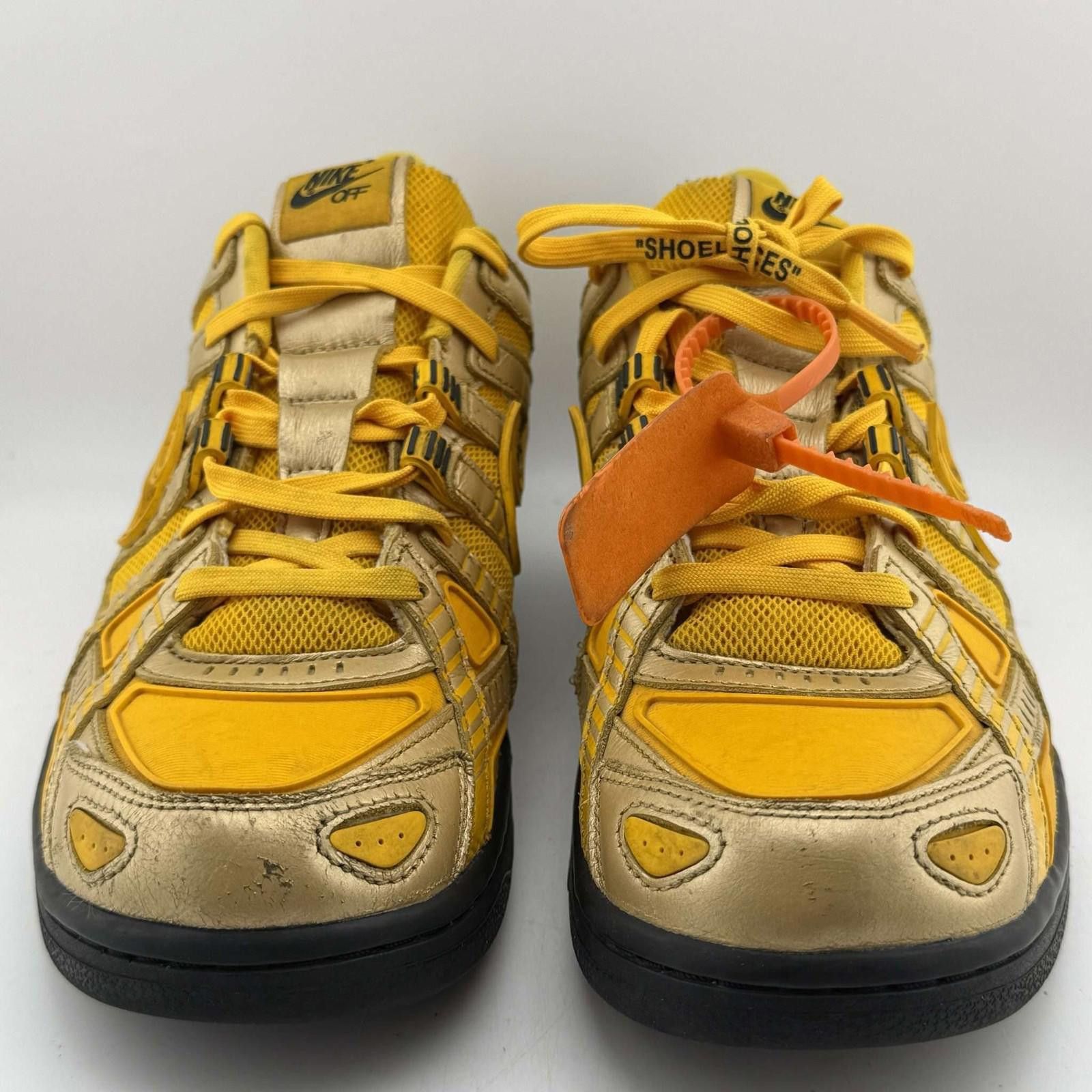 Nike Nike Air Rubber Dunk Off White University Gold Size US 9 / EU 42 - 3 Thumbnail