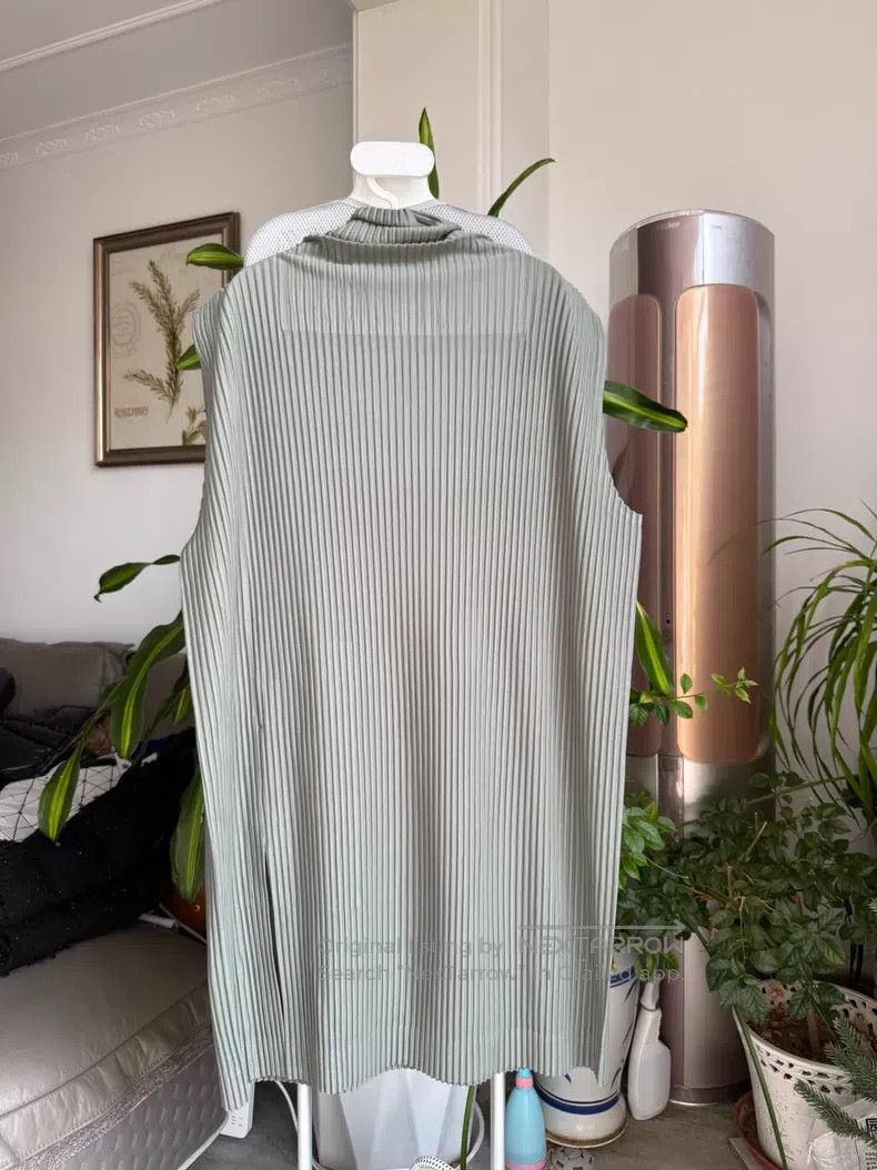 Issey Miyake Issey Miyake Bean Green Dress Size L / US 10 / IT 46 - 2 Thumbnail