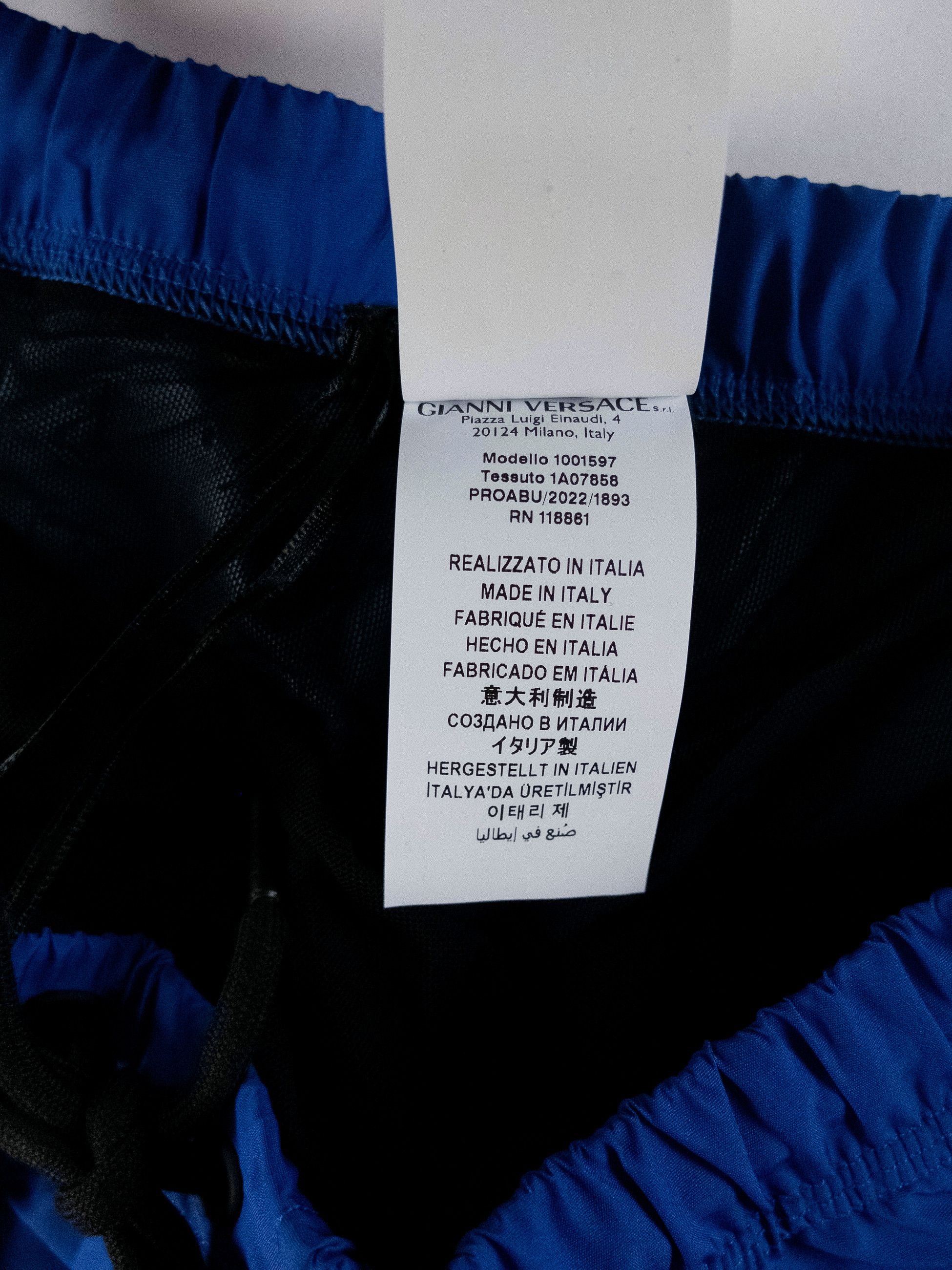 Versace VERSACE Colonnia blue Greek Column print swim shorts Small Size US 30 / EU 46 - 7 Thumbnail