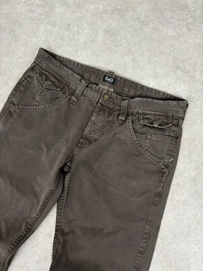 Dolce & Gabbana 2000s Dolce & Gabbana Brown Slim Denim Jeans Size US 33 - 5 Thumbnail