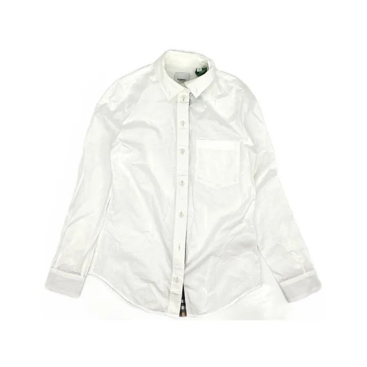 Burberry Burberry Burberry SS23 White Plaid Long Sleeve Shirt-2507 Size US S / EU 44-46 / 1 - 2 Thumbnail