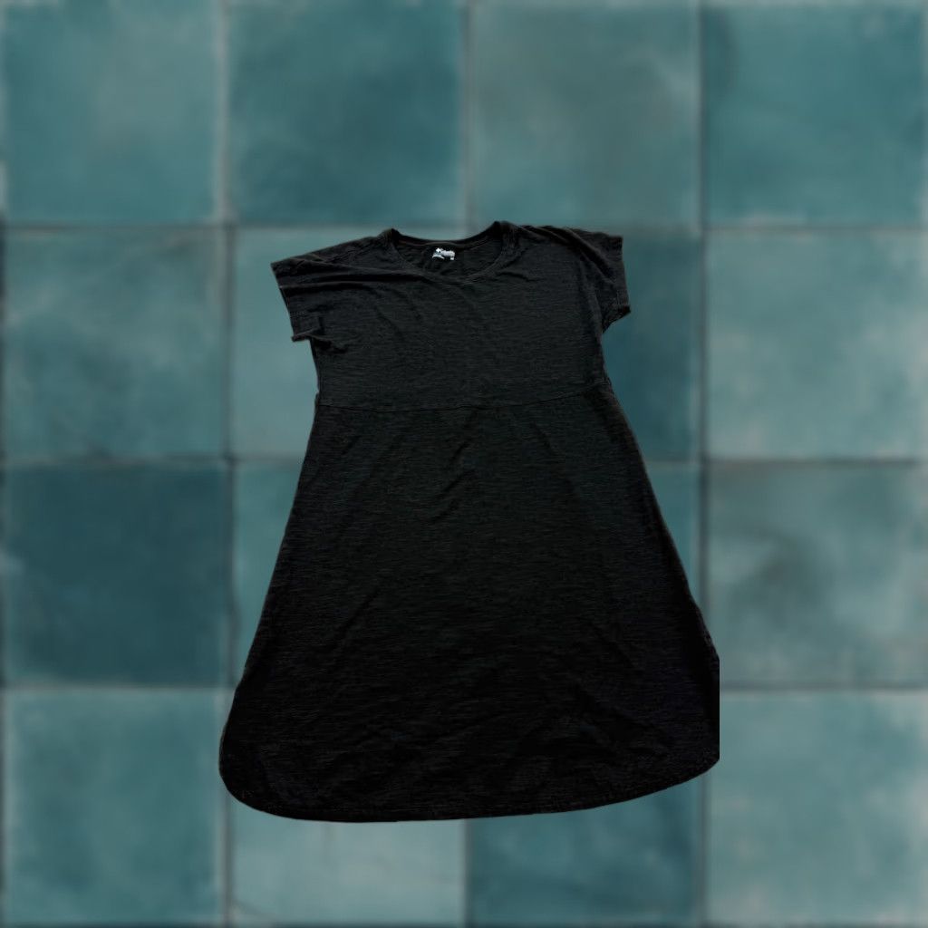 Vintage Columbia Dress Womens Small Black Short Sleeve Casual Everyday Stretch Outdoors Size 28" / US 6 / IT 42 - 1 Thumbnail