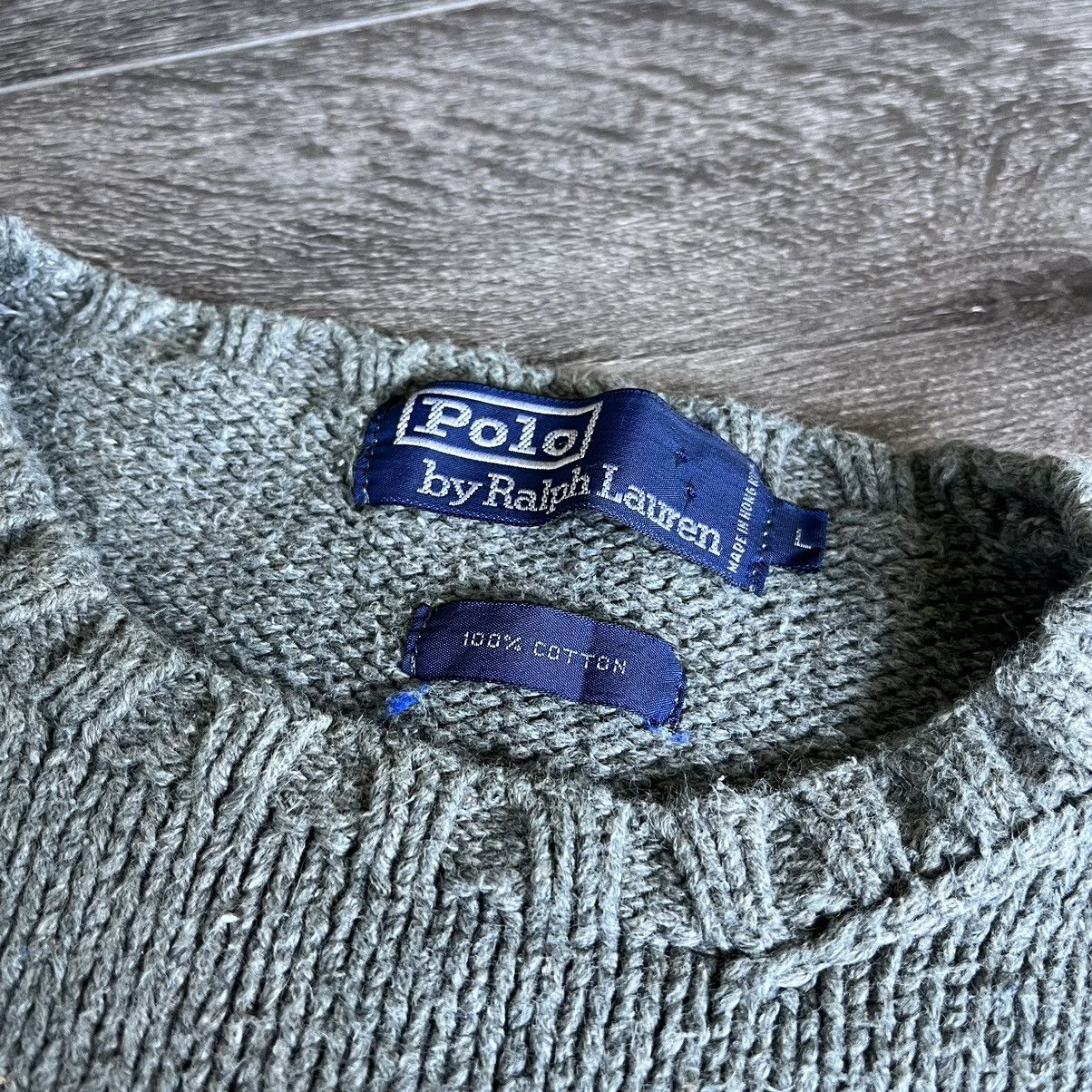 Polo Ralph Lauren Vintage 90s Polo Ralph Lauren Basic Logo Light Olive Sweater Size US L / EU 52-54 / 3 - 3 Thumbnail