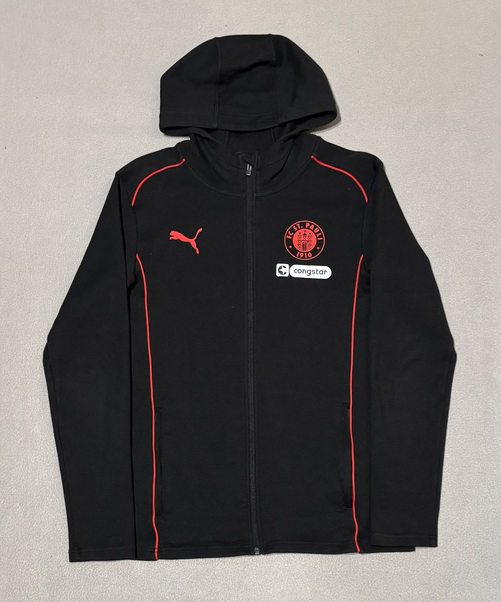 Puma FC St. Pauli 2024/2025 Puma Zip Hoodie Size S Size US S / EU 44-46 / 1 - 5 Thumbnail