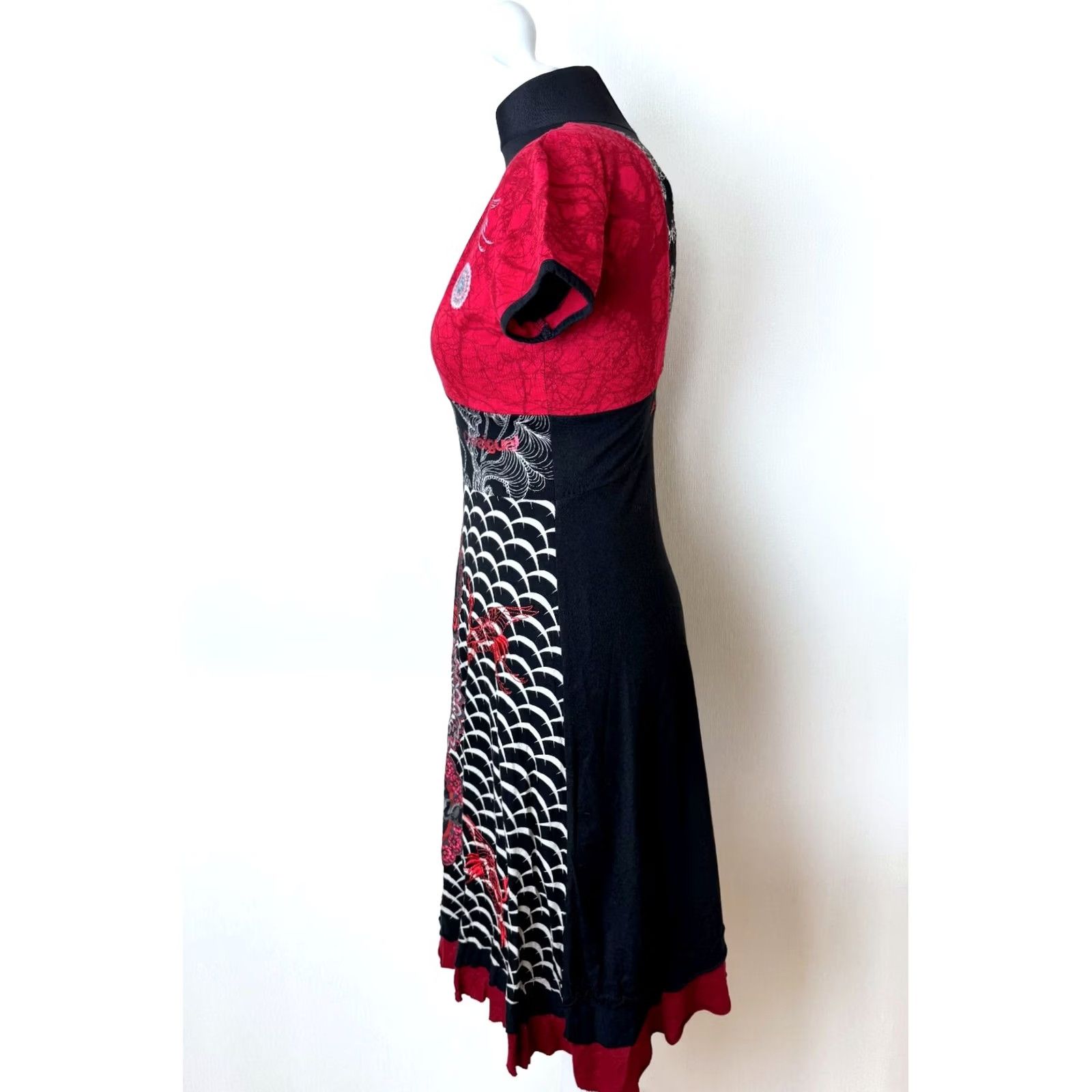 Desigual Desigual Dress S Womens A-Line Knee Length Multicoloured Dress Size S / US 4 / IT 40 - 2 Thumbnail
