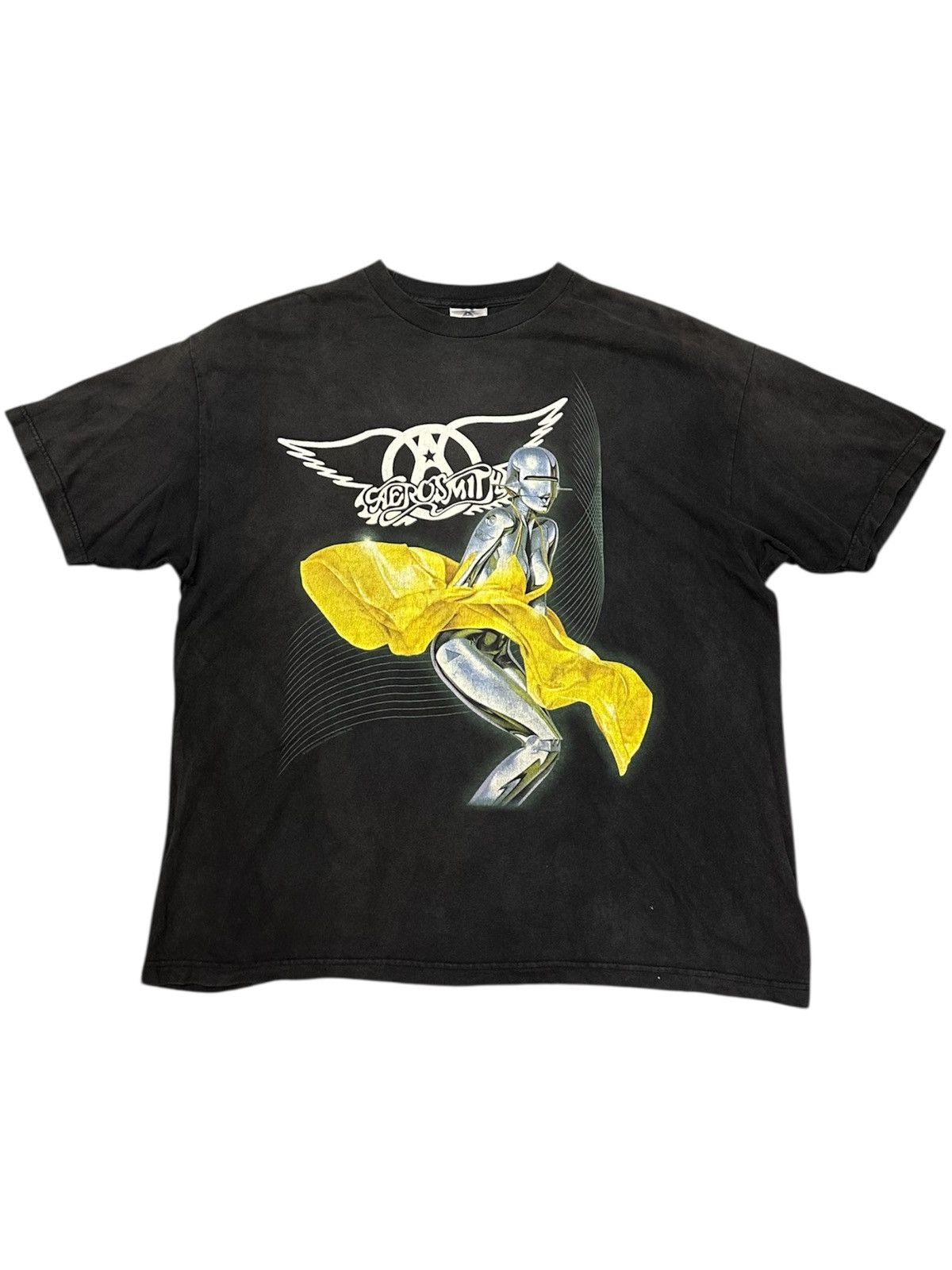 Club Sorayama Vintage 2001 Aerosmith Just Push Play By Hajime Sorayama Tee Size US XXL / EU 58 / 5 - 1 Thumbnail