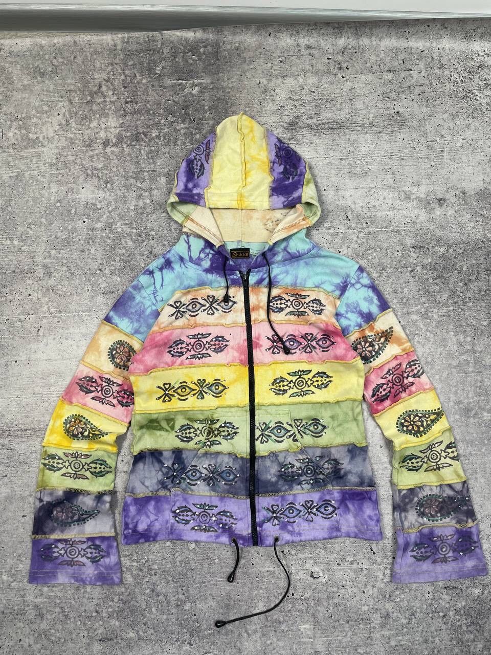 Hysteric Glamour Vintage Nepal Style Patchwork Zip Up Hoodie Y2K Size US S / EU 44-46 / 1 - 1 Thumbnail