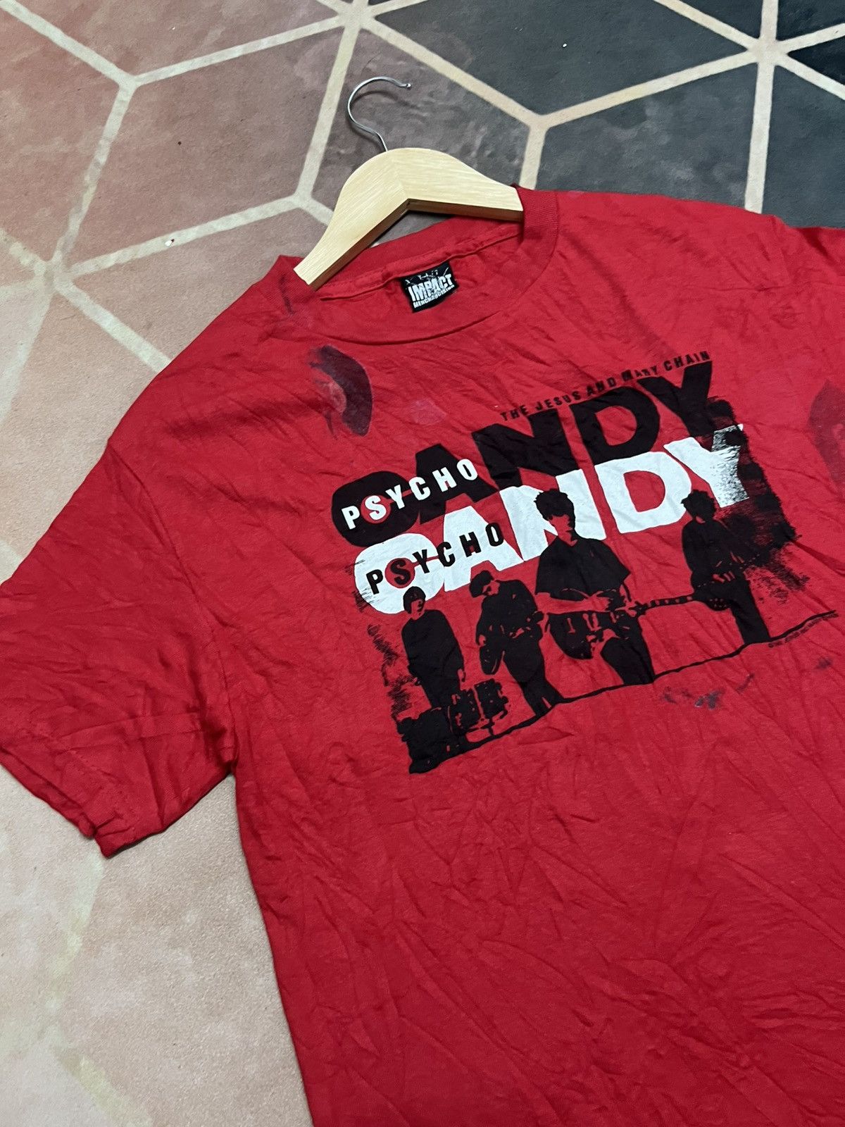 Band Tees 💥Vintage Y2K Shoegaze THE JESUS AND MARY CHAIN Psycho Candy Size US S / EU 44-46 / 1 - 14 Thumbnail