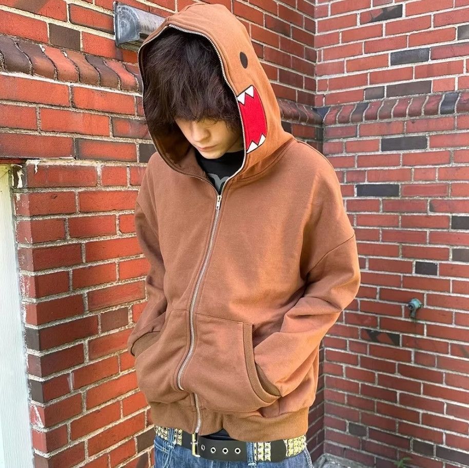Japanese Brand Domo Kun Full Zip Hoodie Size US XL / EU 56 / 4 - 2 Thumbnail