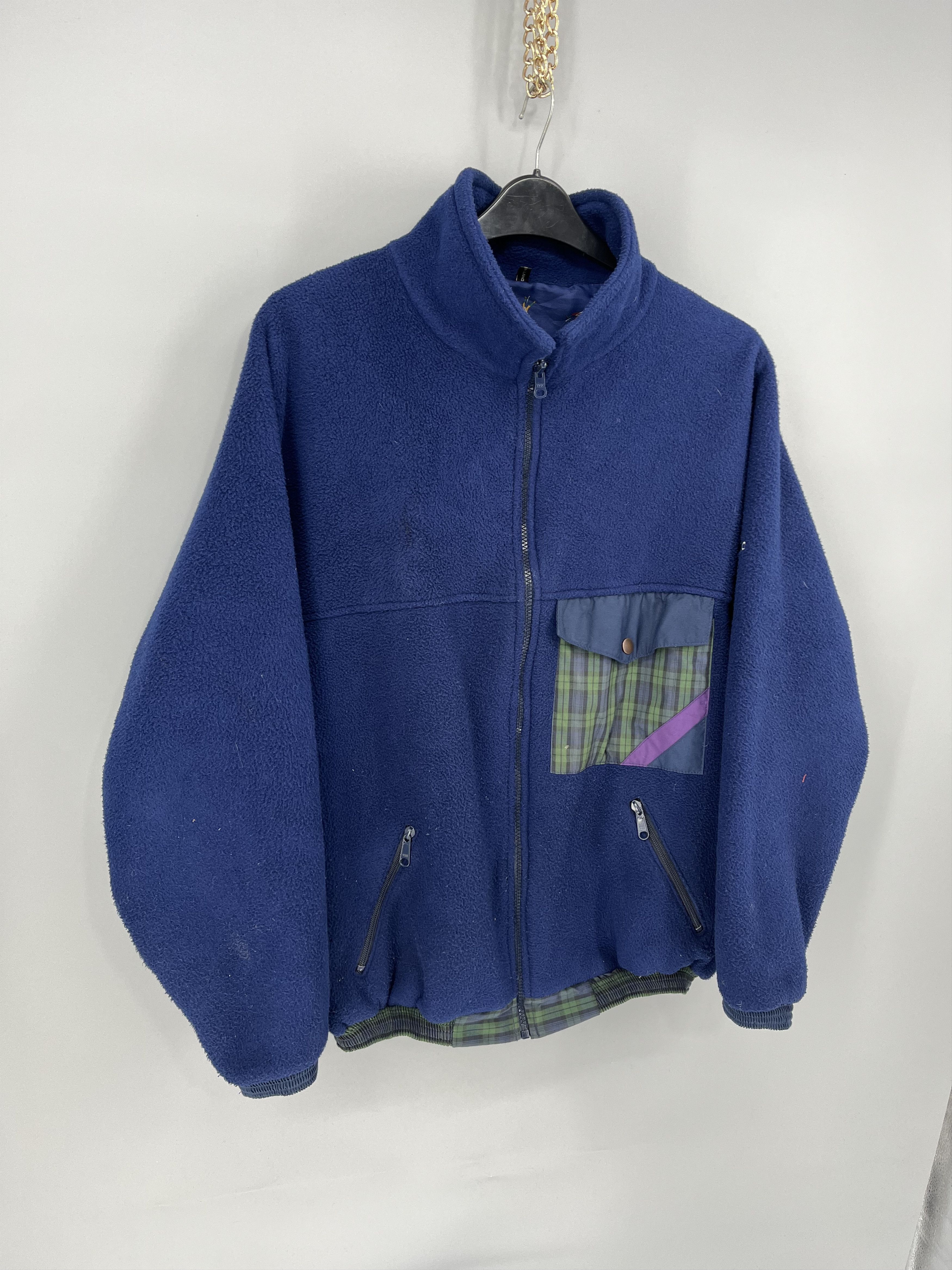 Vintage Vintage Reversible Jacket Sherpa - Nylon Jacket Size US XL / EU 56 / 4 - 15 Thumbnail