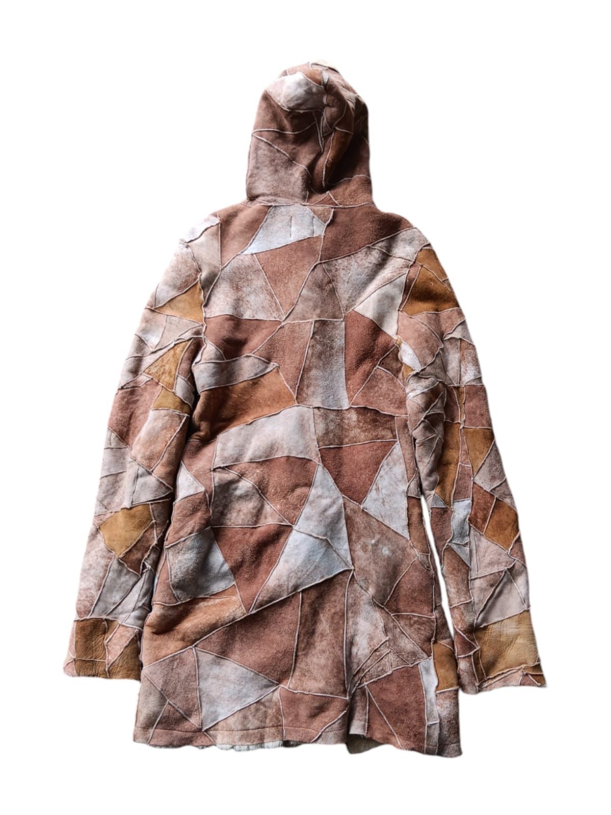 Japanese Brand Japanese peace&love patchwork sheepskin hooded jacket Size US S / EU 44-46 / 1 - 9 Thumbnail