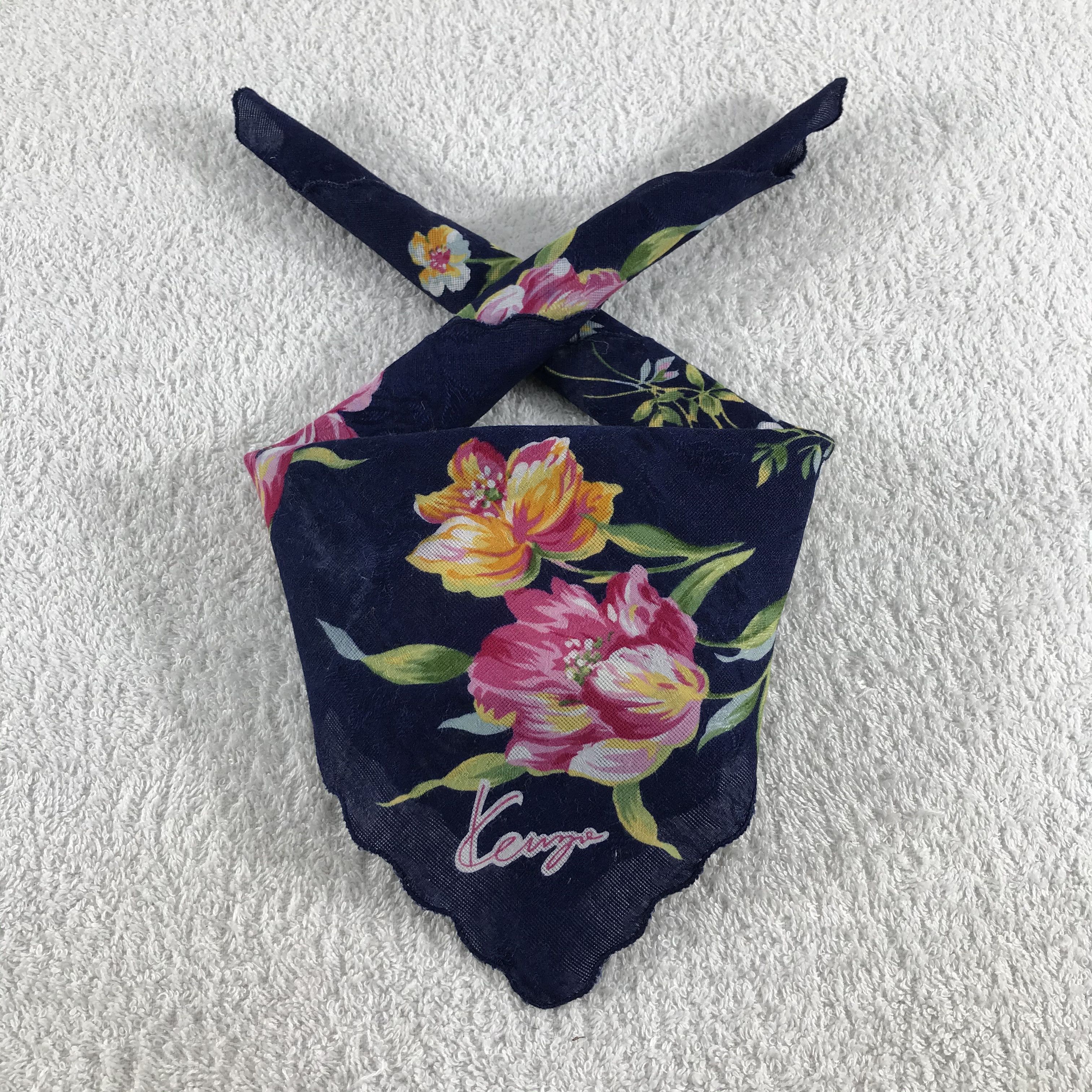 Kenzo × Vintage Kenzo Bandana / Handkerchief / Neckerchief - S276 Size ONE SIZE - 3 Thumbnail