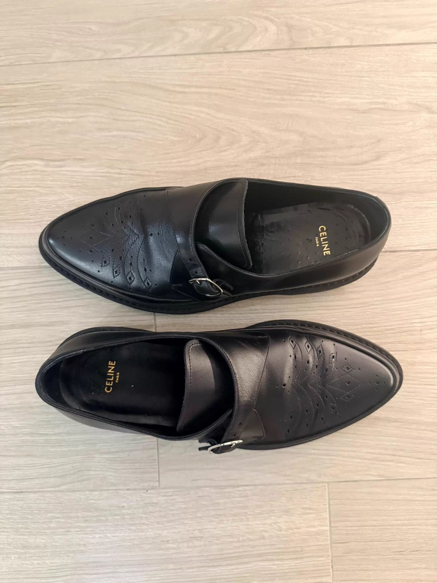 Celine Celine by Hedi Slimane Monk Leather Derby EU40 5w Size US 7 / EU 40 - 2 Thumbnail