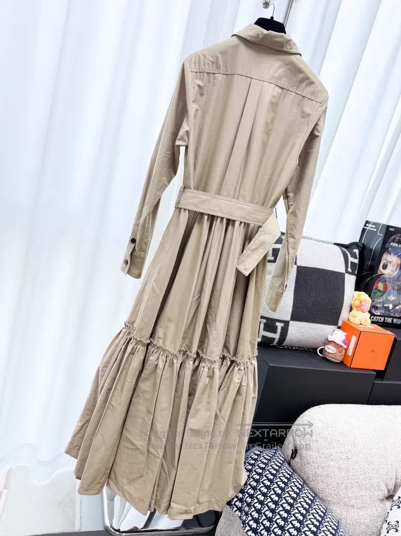 Dior Dior Spanish-style khaki long skirt long-sleeved windbreak Size XS / US 0-2 / IT 36-38 - 3 Thumbnail