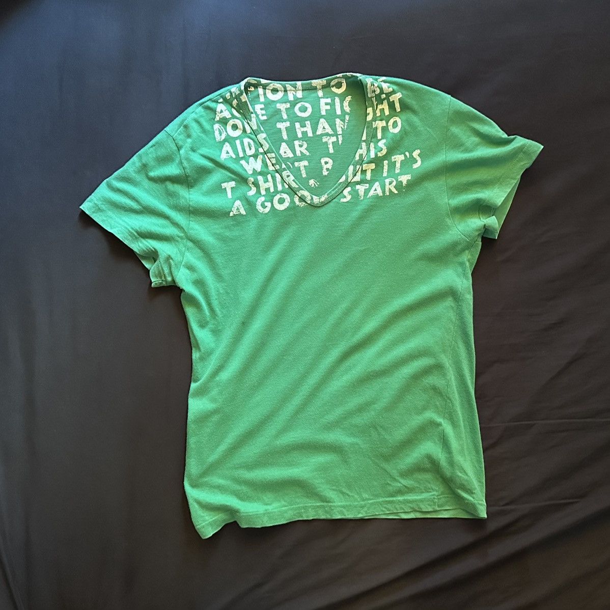 Maison Margiela Hand-screened Maison Martin Margiela AIDS T-shirt Size US S / EU 44-46 / 1 - 1 Thumbnail
