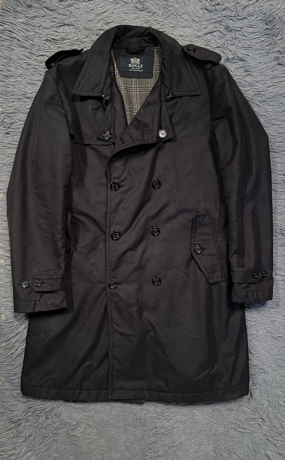 Boggi luxury trench coat jacket