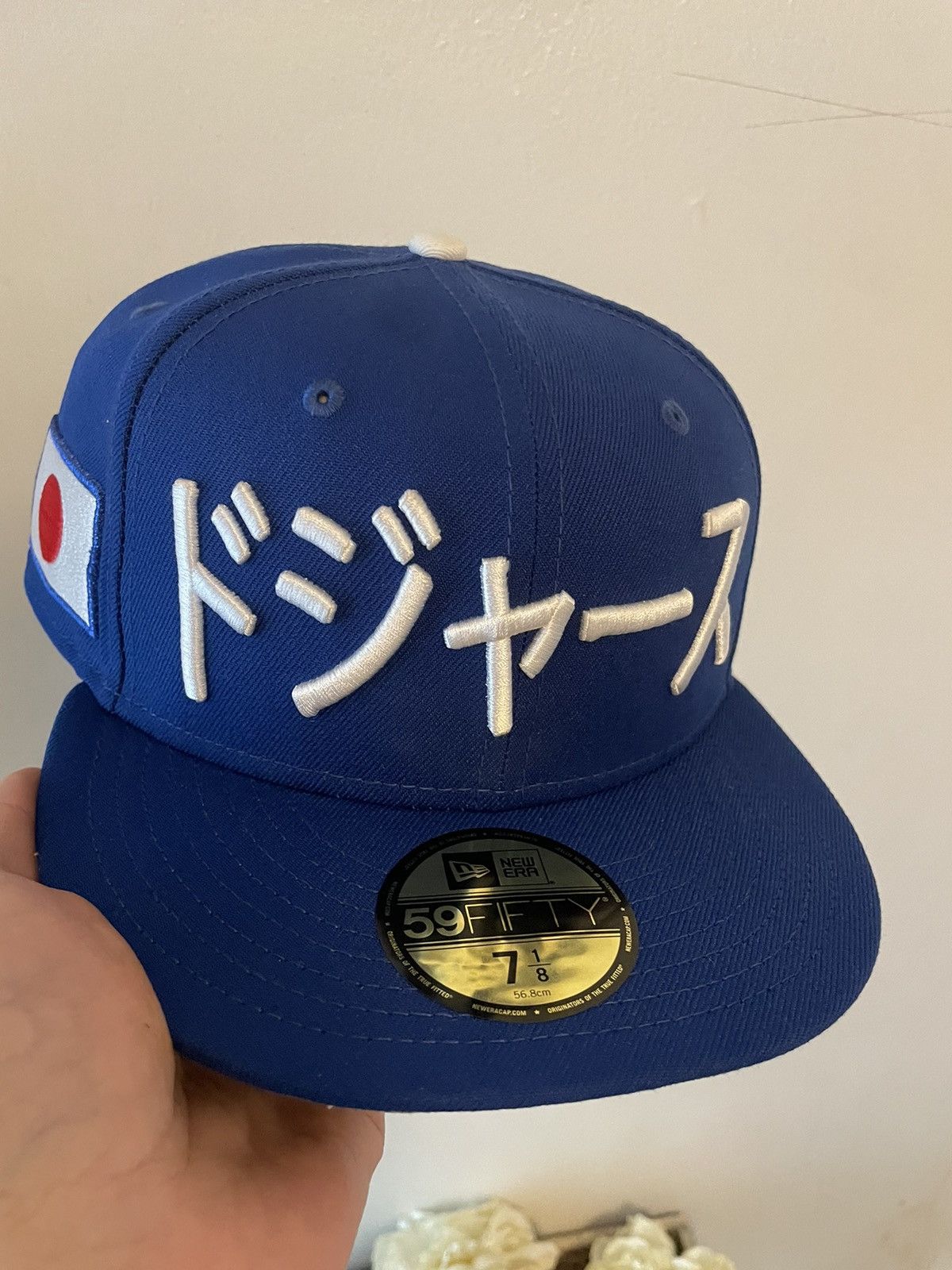 New Era New Era 59fifty EXCLUSIVE Los Angeles DODGERS7 1/8 TOPPERZ Size ONE SIZE - 1 Thumbnail