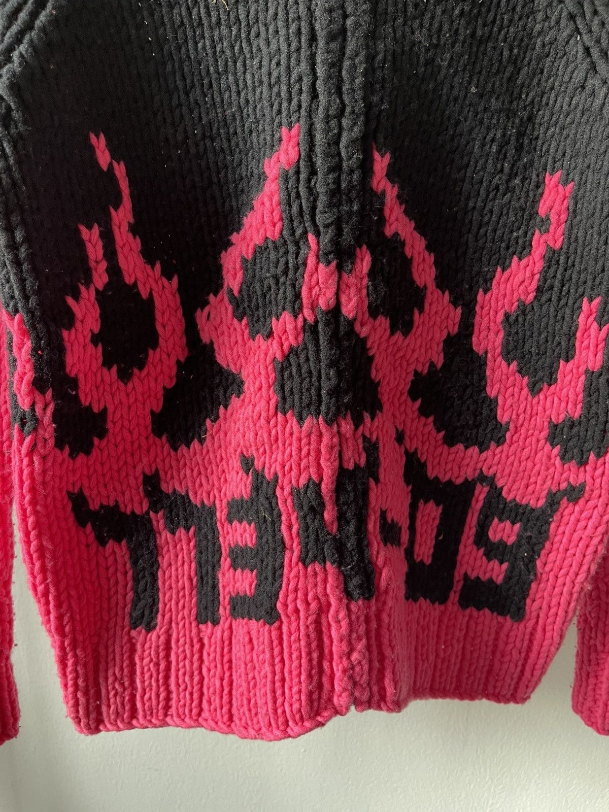 Hysteric Glamour Hysteric Glamour Flame 'Go Hell Hysteric' Knitwear Size US XS / EU 42 / 0 - 5 Thumbnail