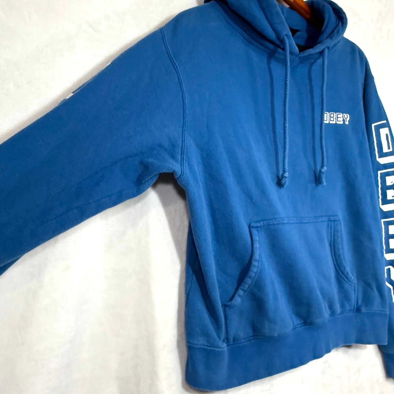 Obey OBEY Worldwide L Hoodie Sweatshirt Blue Skater Streetwear Size US L / EU 52-54 / 3 - 2 Thumbnail