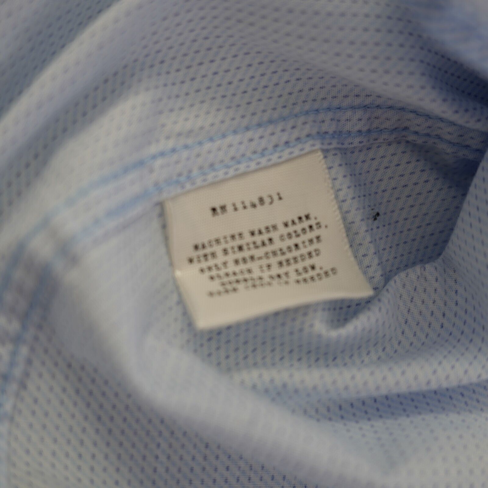 Designer Construct Stretch Slim Fit 15.5 34-35 Blue Check Flip Cuff C Size US M / EU 48-50 / 2 - 11 Thumbnail