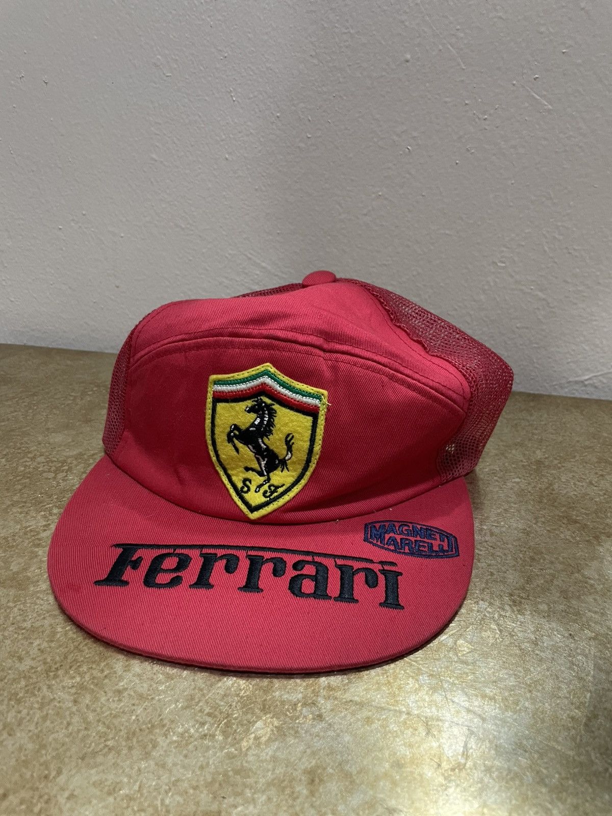 Ferrari Vintage Ferrari Magneti Marelli Trucker mesh embroidery Size ONE SIZE - 2 Thumbnail