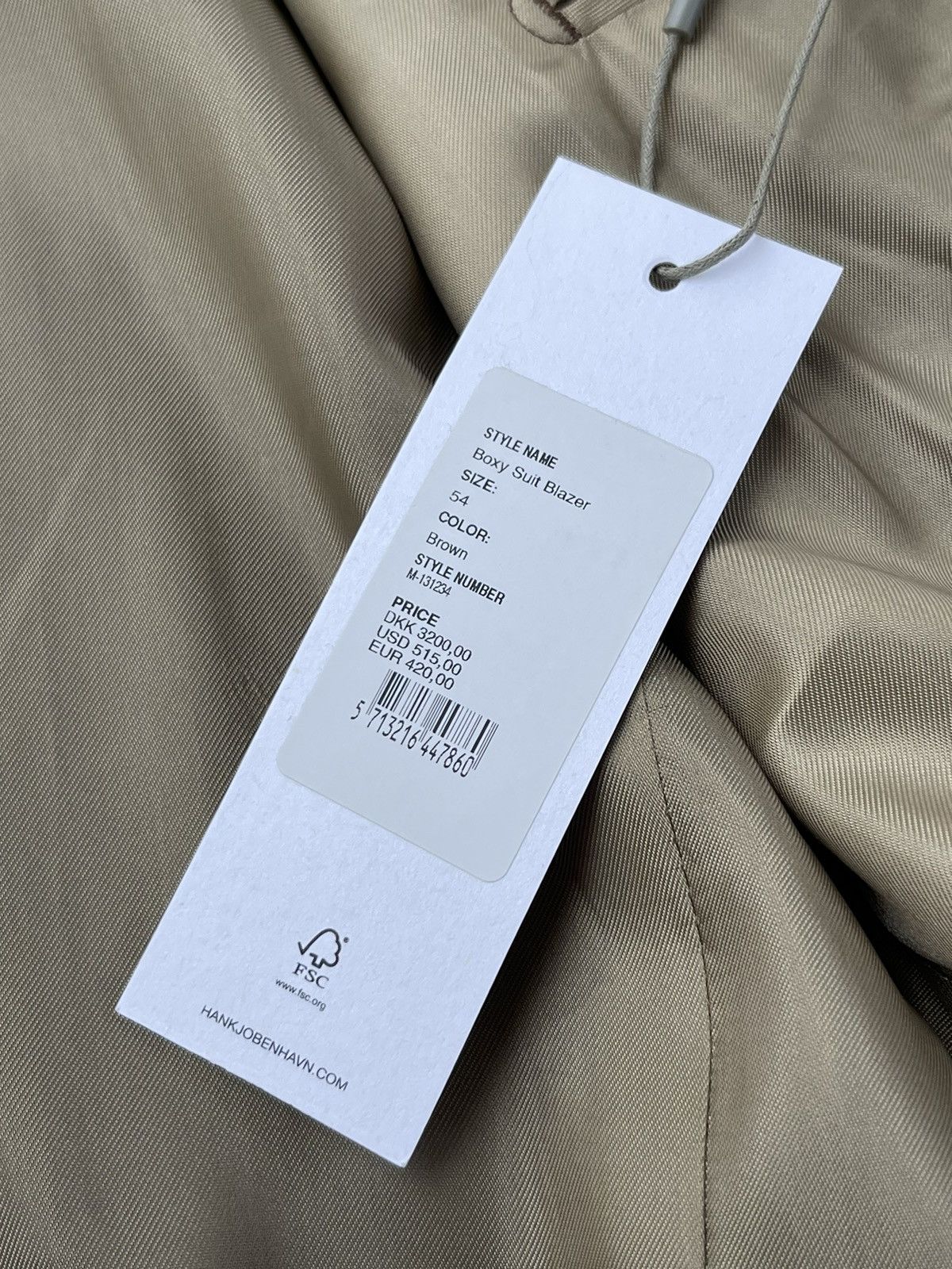 Han Kjobenhavn !DS! AW22 Han Kjobenhavn Boxy Suit Brown Suit Size 44R - 21 Thumbnail