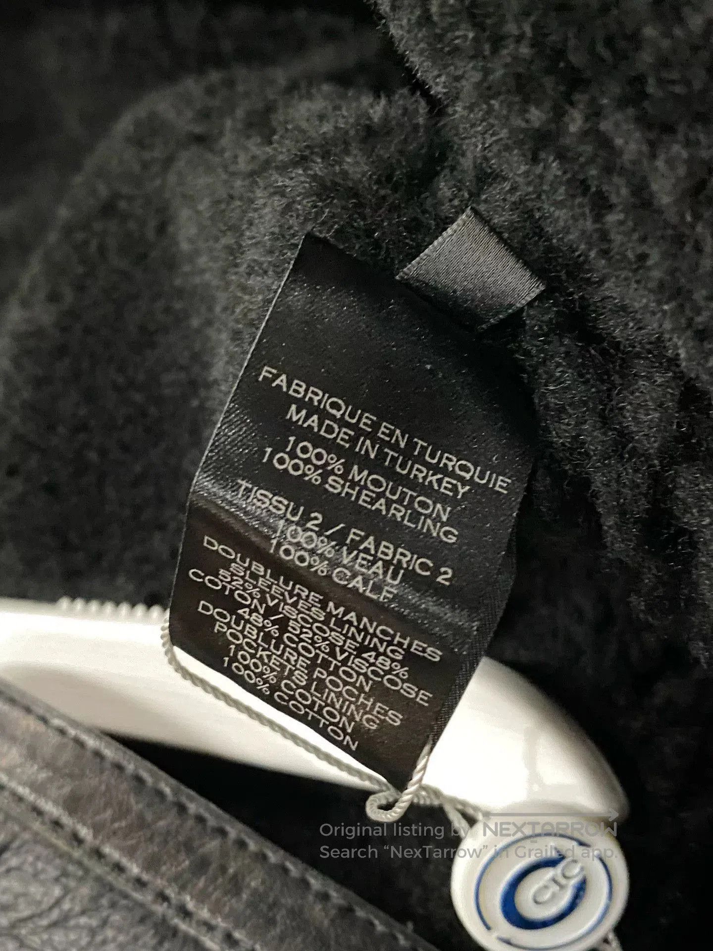 Balmain balmain black leather shearling jacket. Size US XXL / EU 58 / 5 - 7 Thumbnail