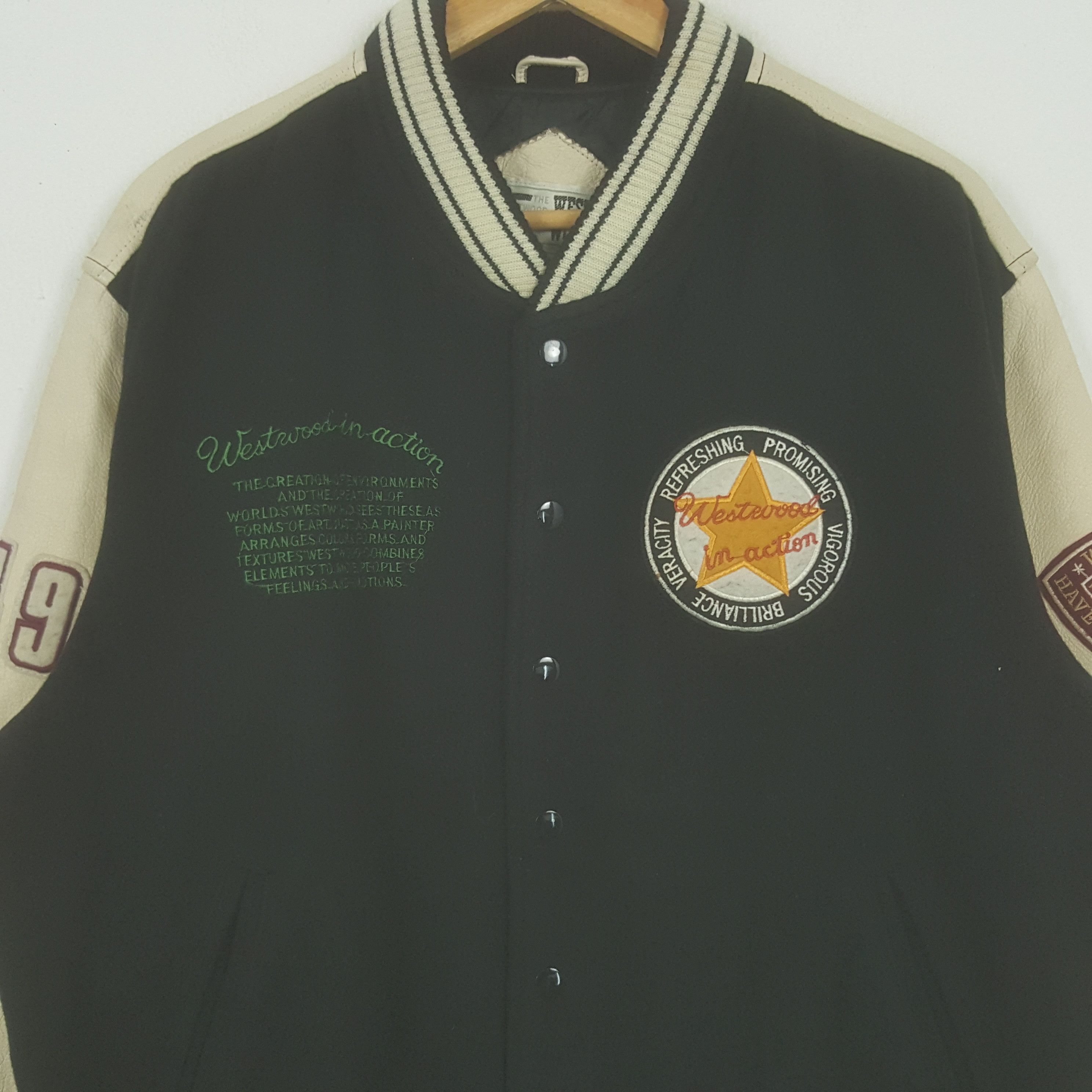 Vintage Vintage Westwood In Action American Style Varsity Jacket Size US XL / EU 56 / 4 - 4 Thumbnail
