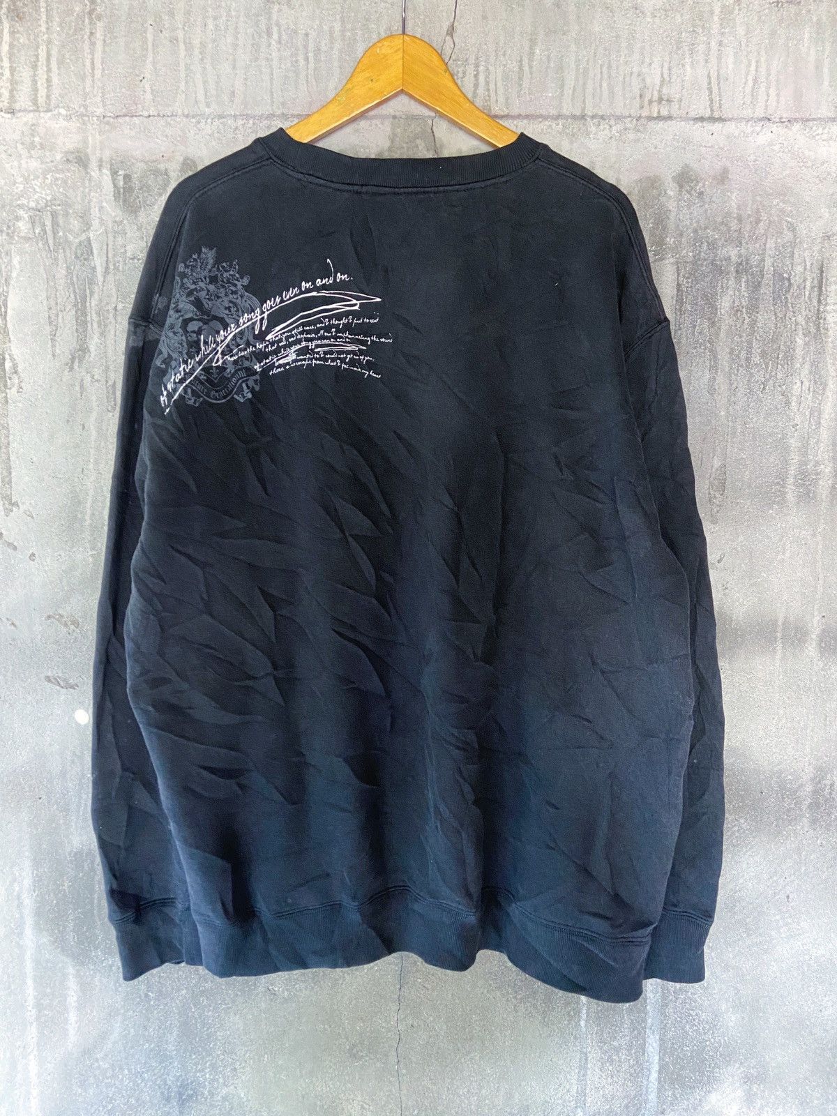 Beauty Beast × Hysteric Glamour × Japanese Brand ROCK SKULL POEM SWEATSHIRT JAPAN Size US XL / EU 56 / 4 - 11 Thumbnail