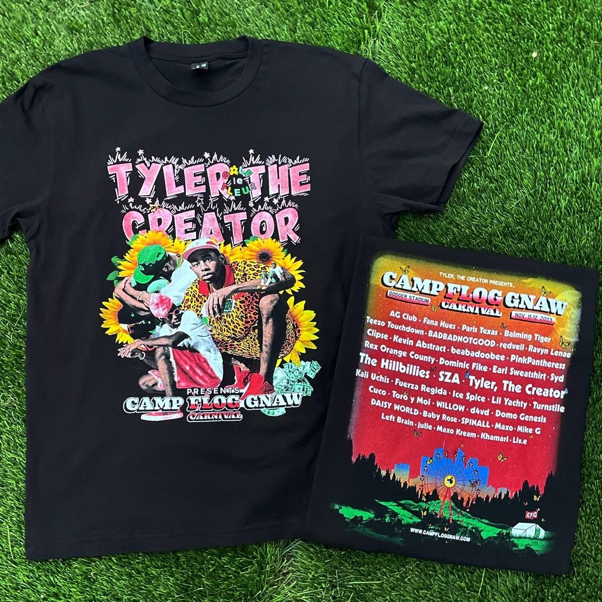 Golf Wang × Tyler The Creator Tyler Creator Camp Flog Gnaw 2023 Tee ...