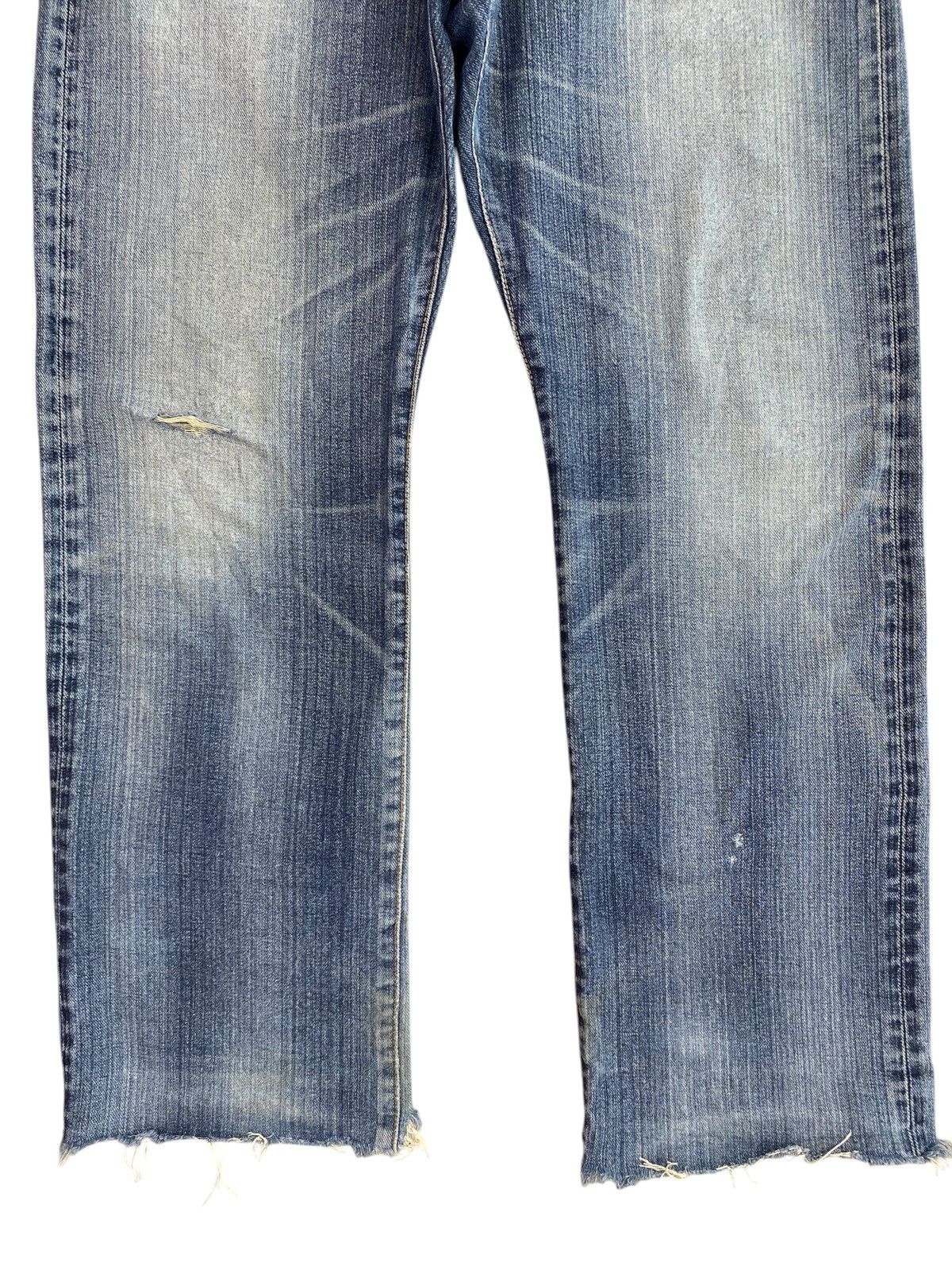 Edwin Edwin Vintage Whisker Faded Wash Style Straight Cut Jeans Size US 35 - 9 Thumbnail