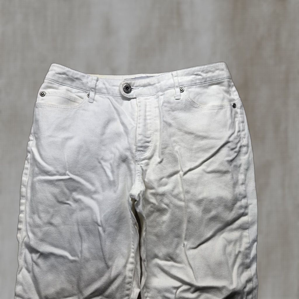Vintage Chicos White Jeggings Chicos's Women’s Size 00 White Denim Stretch Pants Slim Mid Rise Pants Womens XS- Regular Size 24" / US 00 / IT 34 - 1 Thumbnail