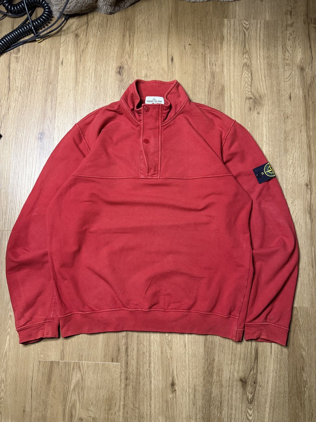 Stone Island Stone Island Sweatshirt Quarter Zip Up Pullover XXL Size US XXL / EU 58 / 5 - 1 Thumbnail