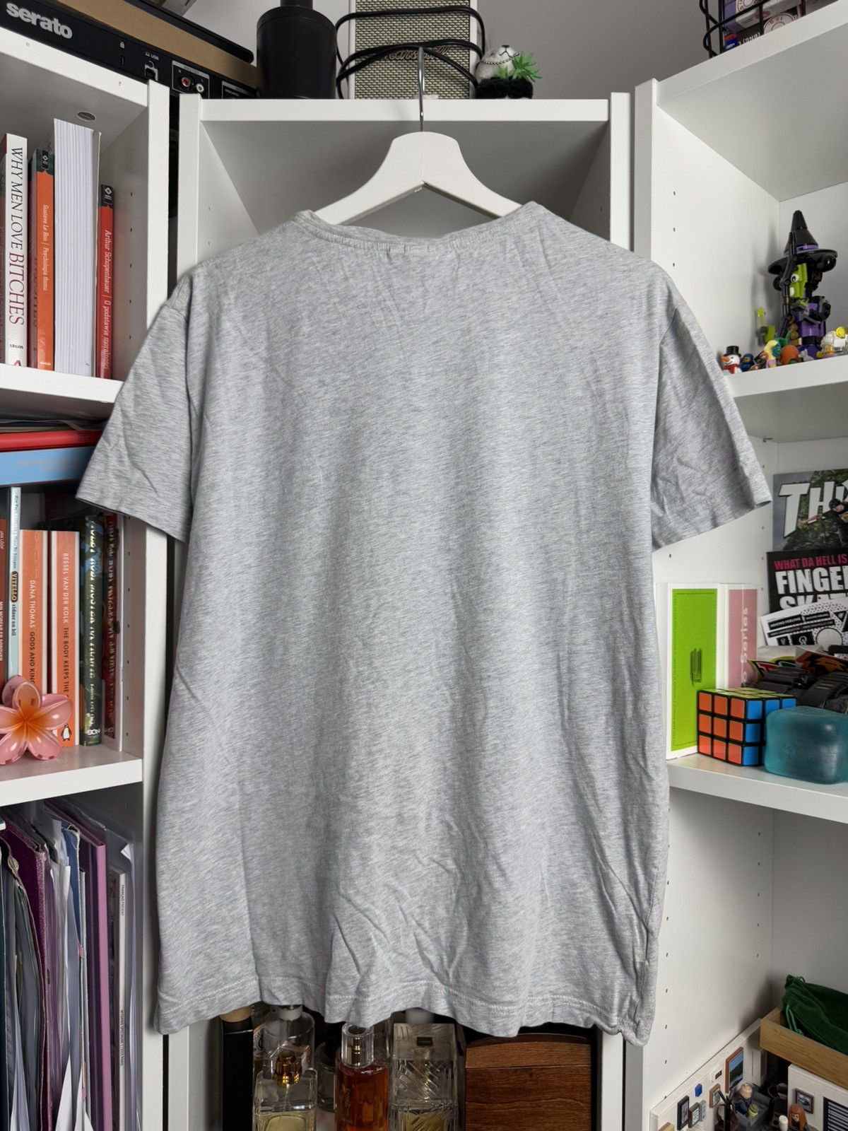 Designer × Lacoste Lacoste basic grey t-shirt / tee XL designer luxury tennis Size US XL / EU 56 / 4 - 2 Thumbnail