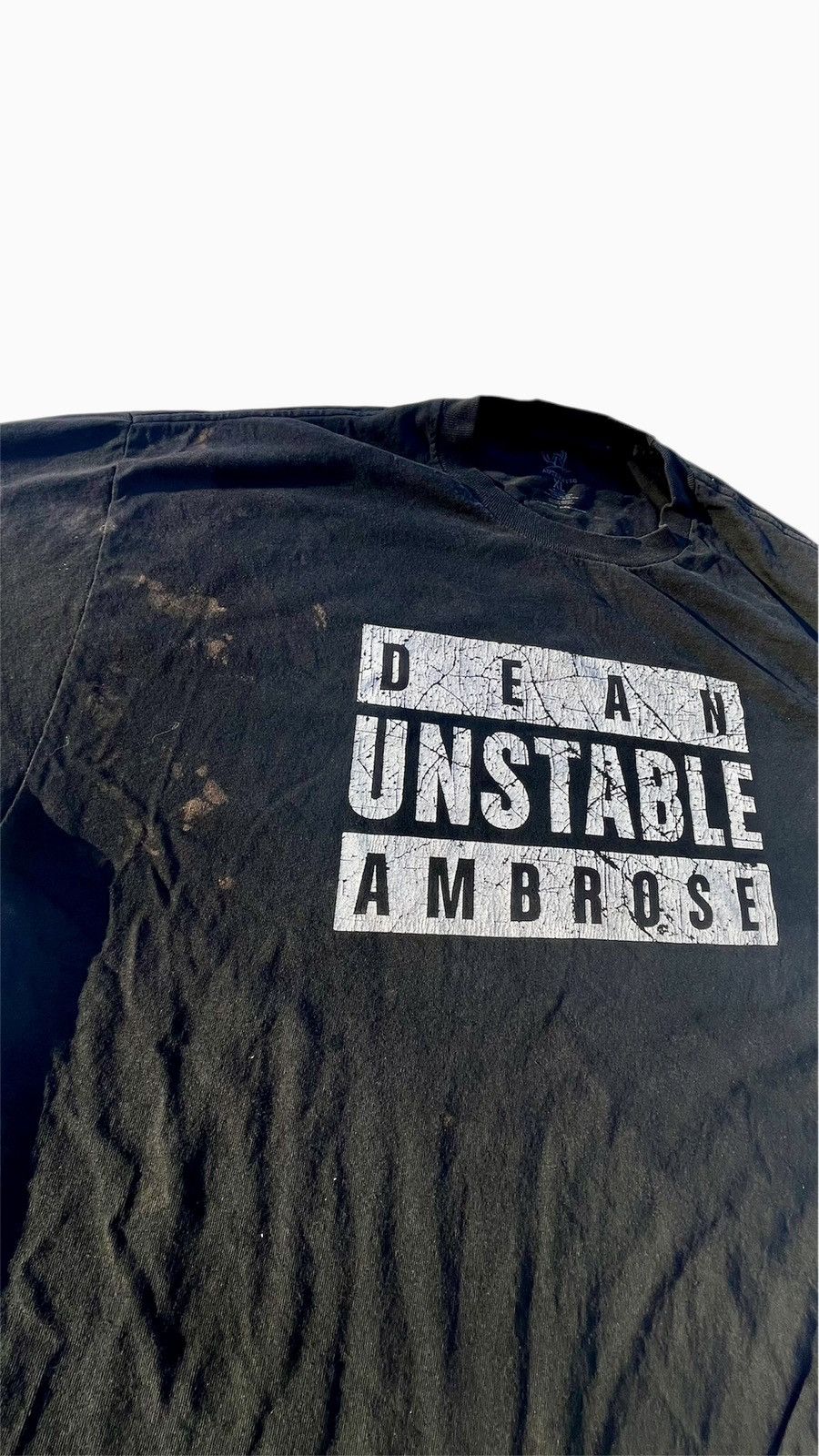 WWE WWE Well Worn Dean UNSTABLE Ambrose Black Graphic T-Shirt Size US XXL / EU 58 / 5 - 1 Thumbnail