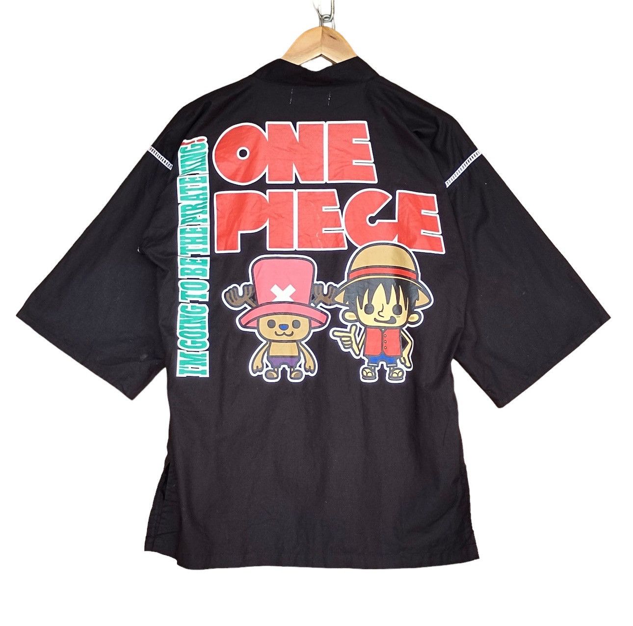 One Piece Vintage 1999 TV Animation Promo ONE PIECE Kimono Size US M / EU 48-50 / 2 - 1 Thumbnail