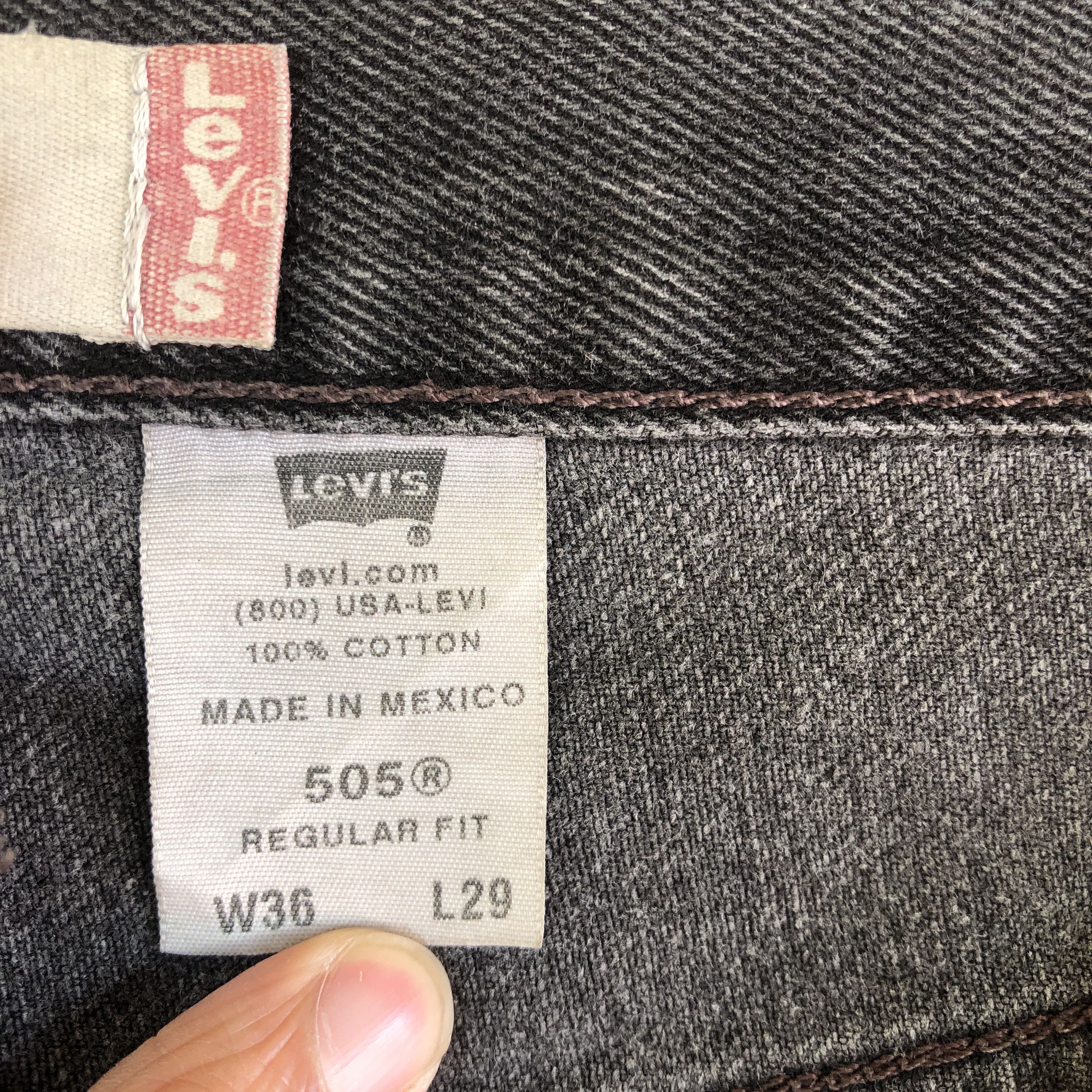 Levi's × Vintage Vintage Levis 505 Light Wash Jeans Levi's Faded Black Denim Size US 34 / EU 50 - 9 Thumbnail