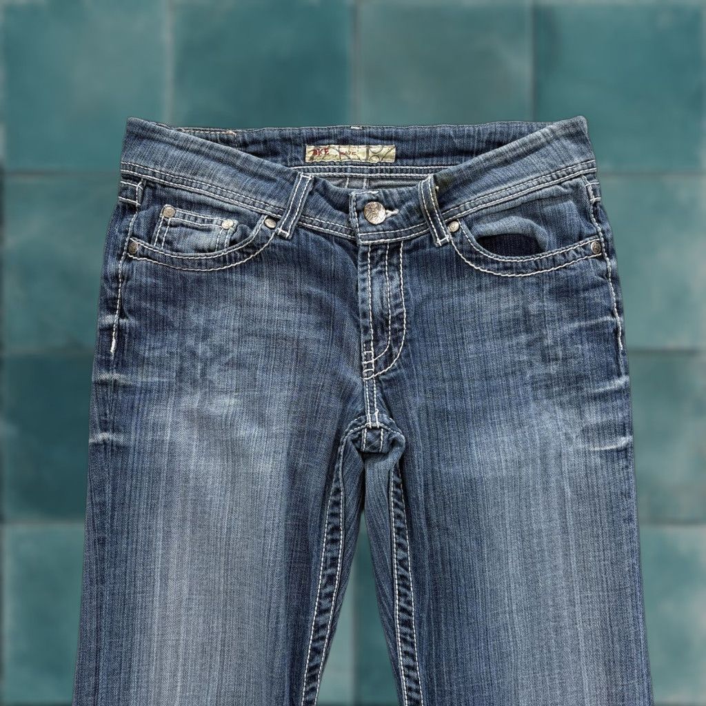 BKE VINTAGE Buckle BKE Kate Bootcut Jeans Womens 28x31.5 Blue Low Rise Stretch Grunge Y2K Size 28" / US 6 / IT 42 - 1 Thumbnail