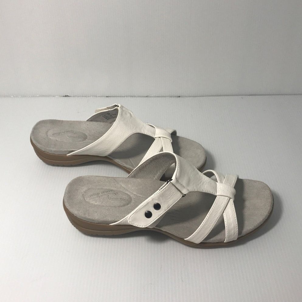 Other NWT Easy Street Comfort Wave White Slip-on Sandals 8W Size US 8 / IT 38 - 4 Thumbnail